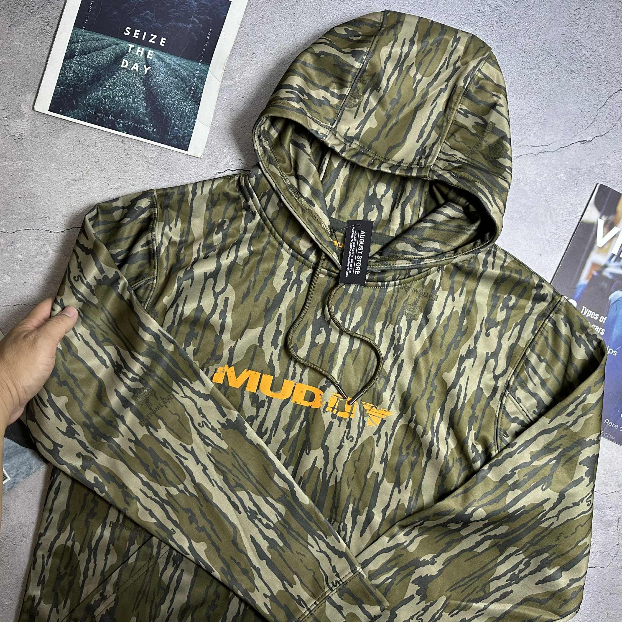 HOODIE NỈ MŨ MUDDY HỌA TIẾT CAMO 2787