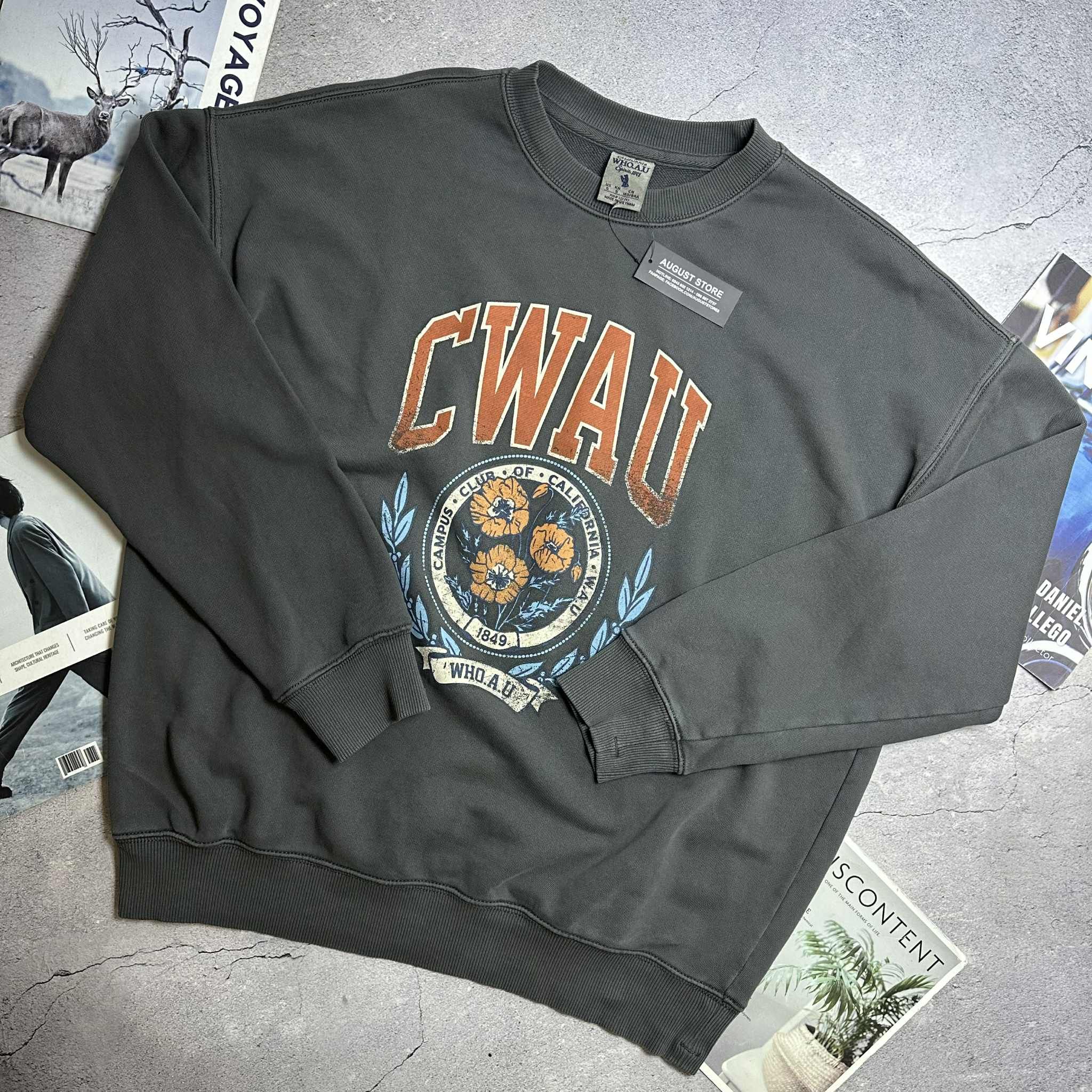 ÁO NỈ WHO.AU CALIFORNIA LETTER 7114