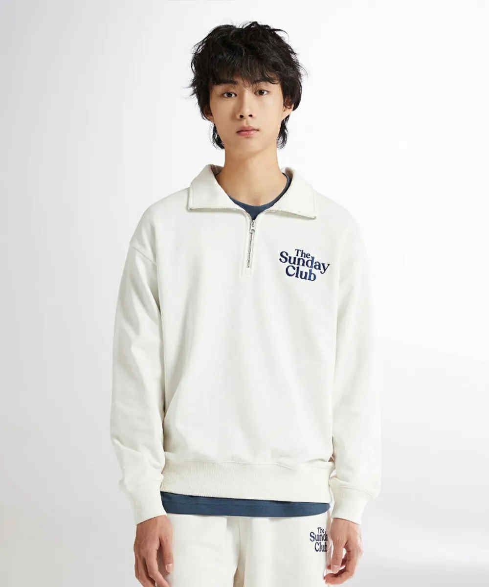 ÁO NỈ CỔ KHÓA SPAO THE SUNDAY CLUB 5219