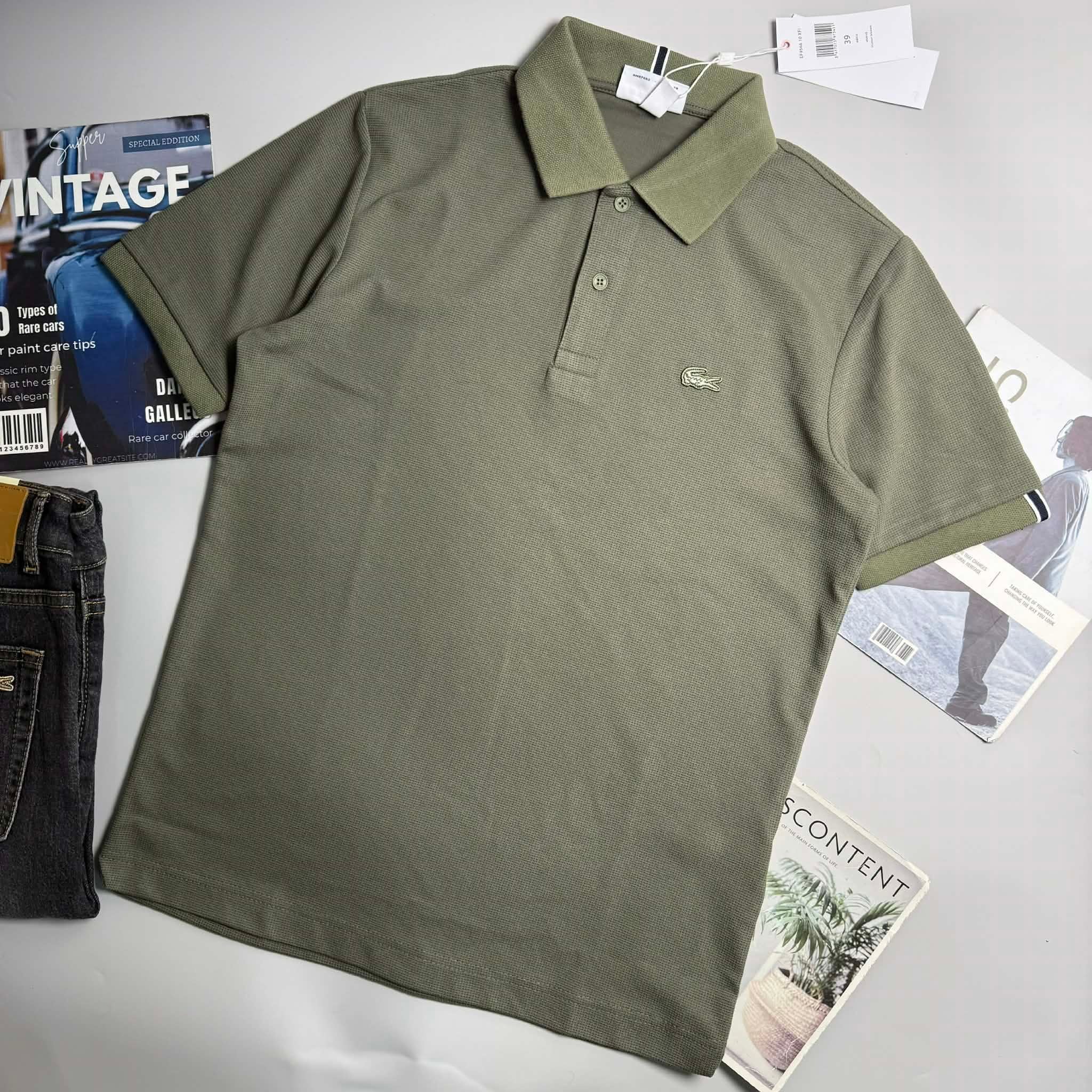 POLO LA.COSTE VẠCH KẺ CỔ & TAY SLIM 7622