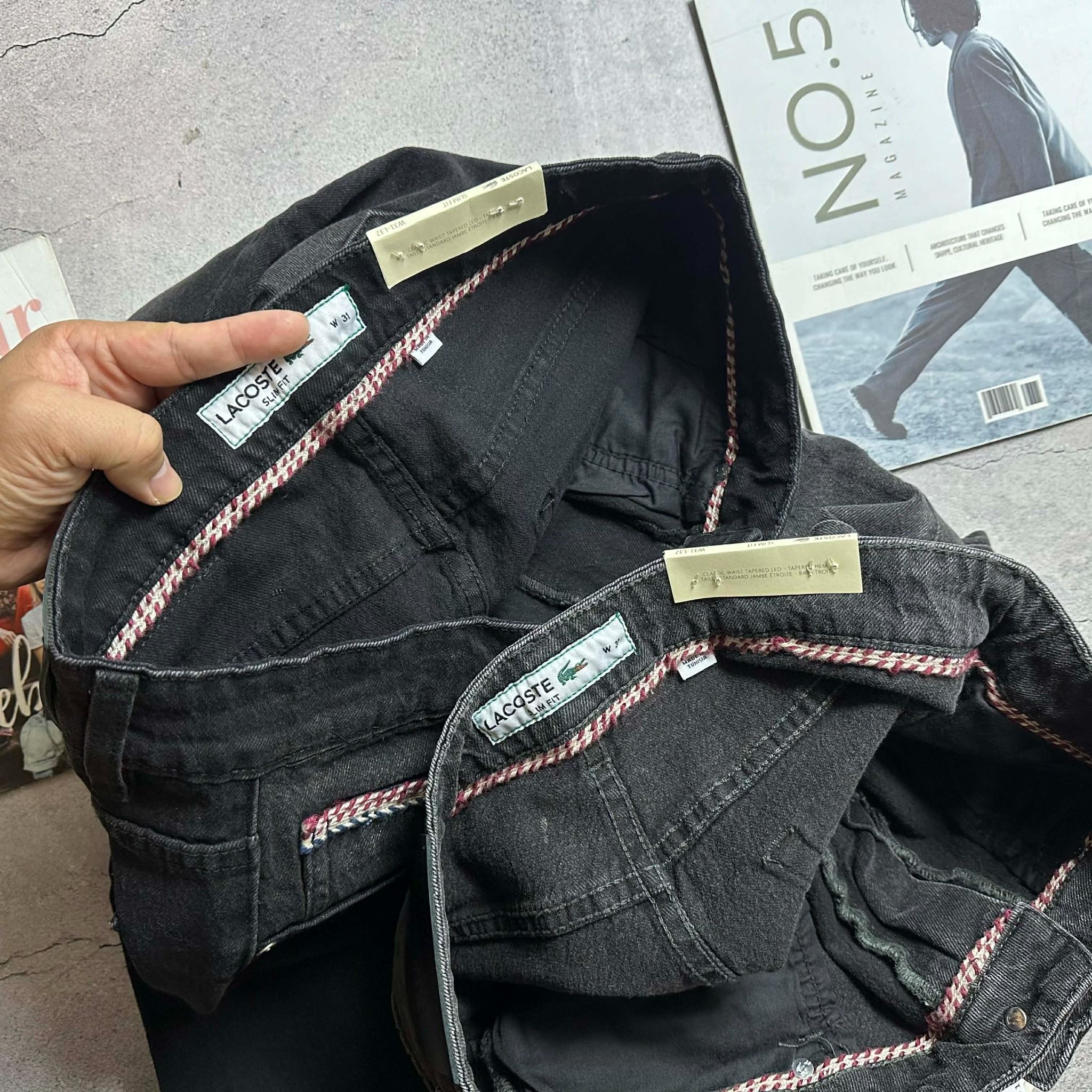 JEAN LA.COSTE SLIMFIT LOGO TÚI SAU 4822