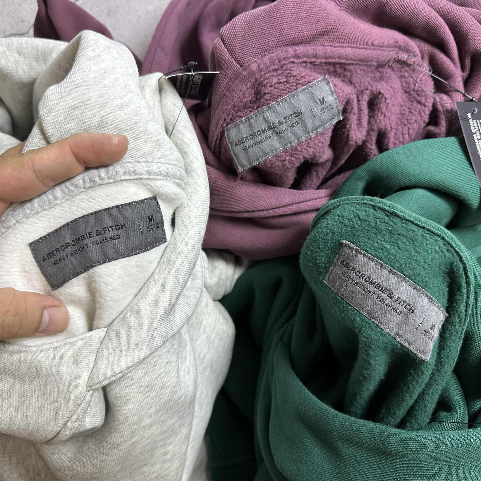 HOODIE NỈ MŨ A&F MICRO LOGO POPOVER 6850