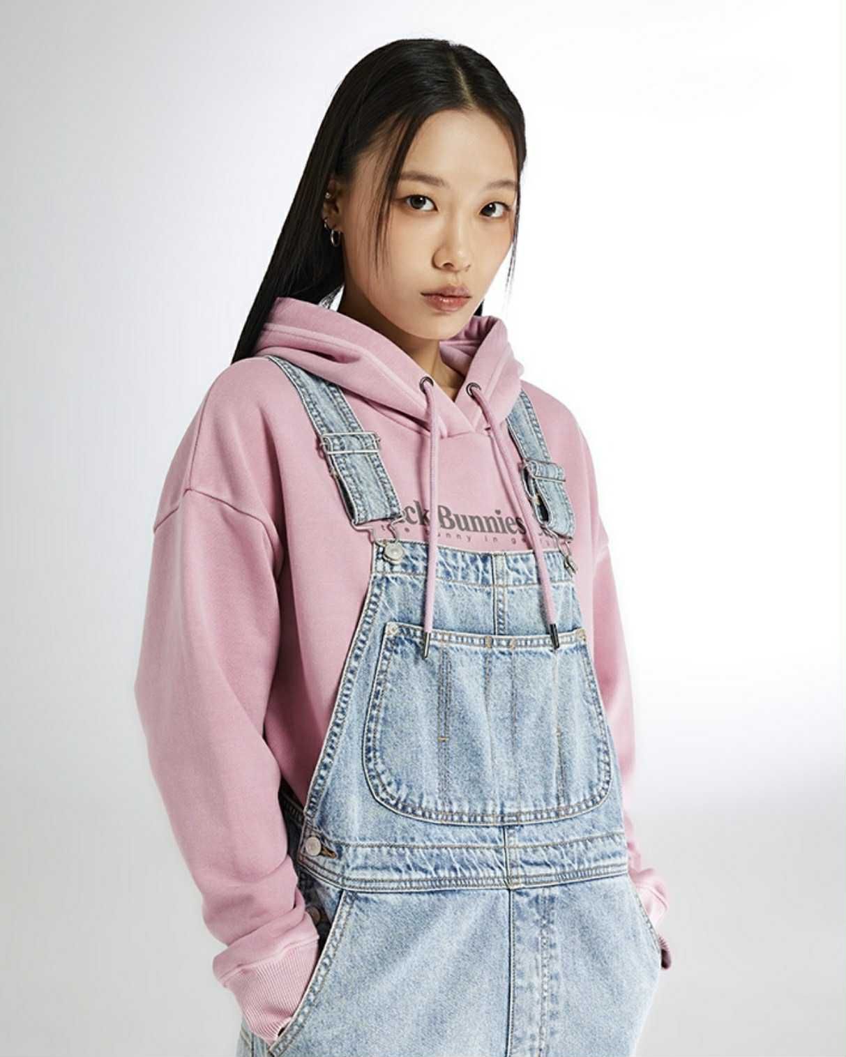 HOODIE NỈ SPAO NỮ BLACK BUNNIES CLUB 5207