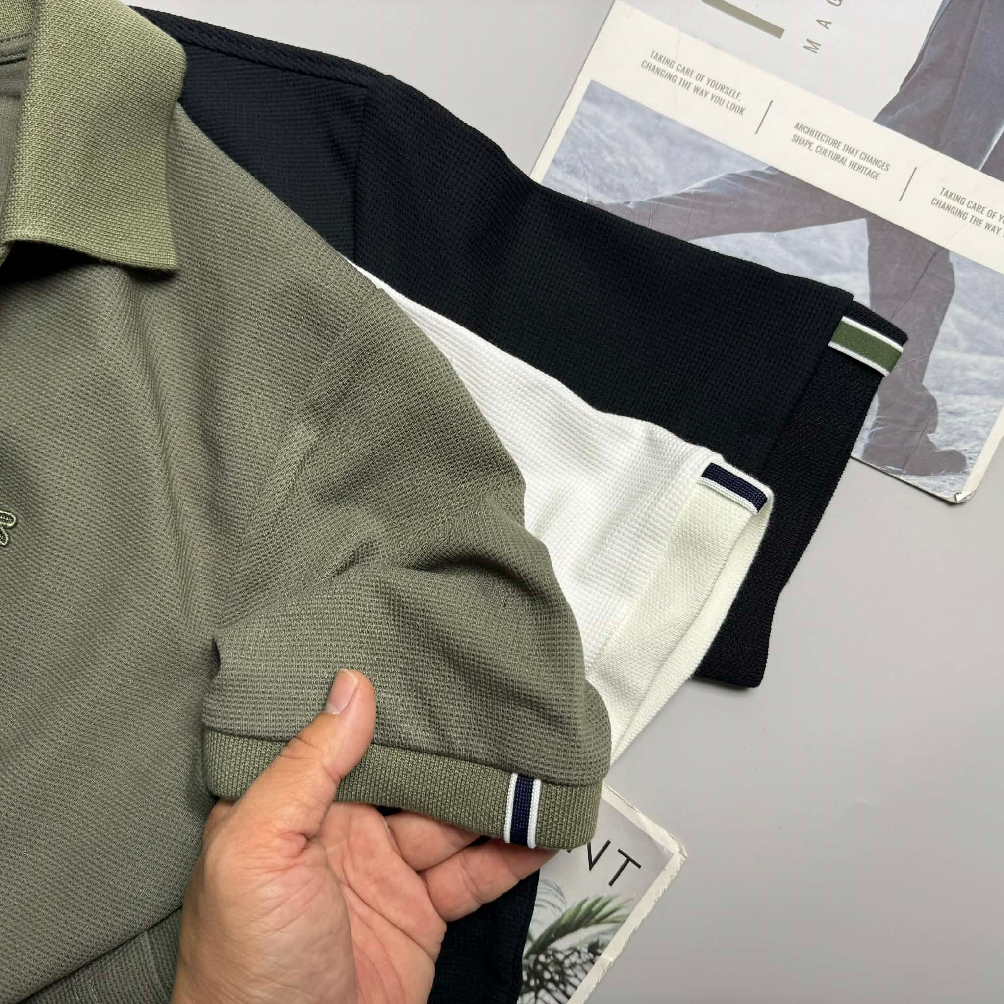 POLO LA.COSTE VẠCH KẺ CỔ & TAY SLIM 7622