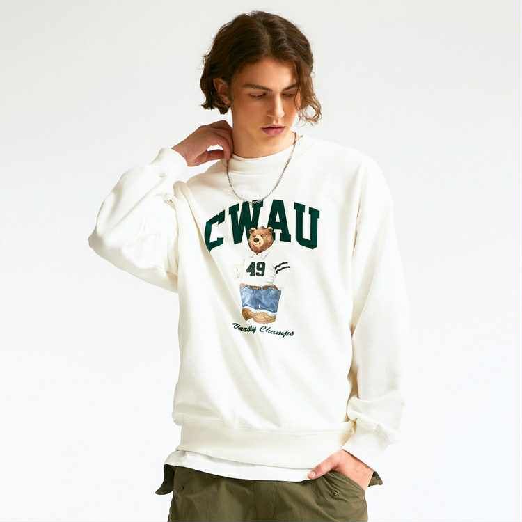 ÁO NỈ WHO.AU HÌNH GẤU STEVE UNISEX MẶC ĐÔI 7120