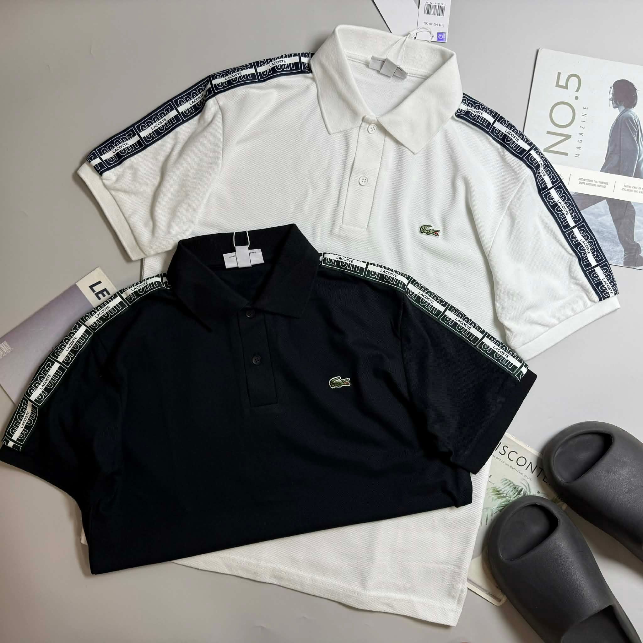 POLO LA.COSTE VAI VIỀN CHỮ SPORT 7626