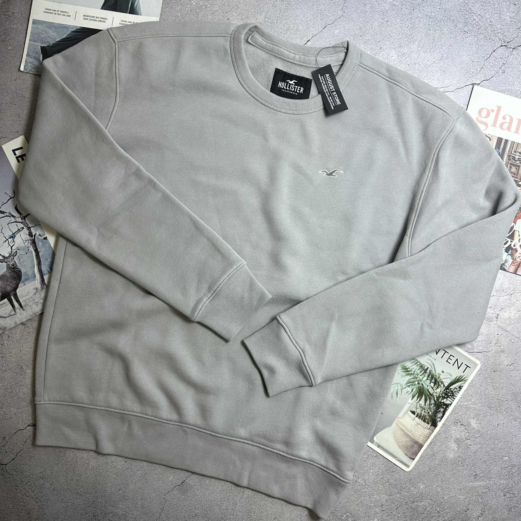 ÁO NỈ LÔNG HOL.LISTER TRƠN MÀU BOXY FIT 3661