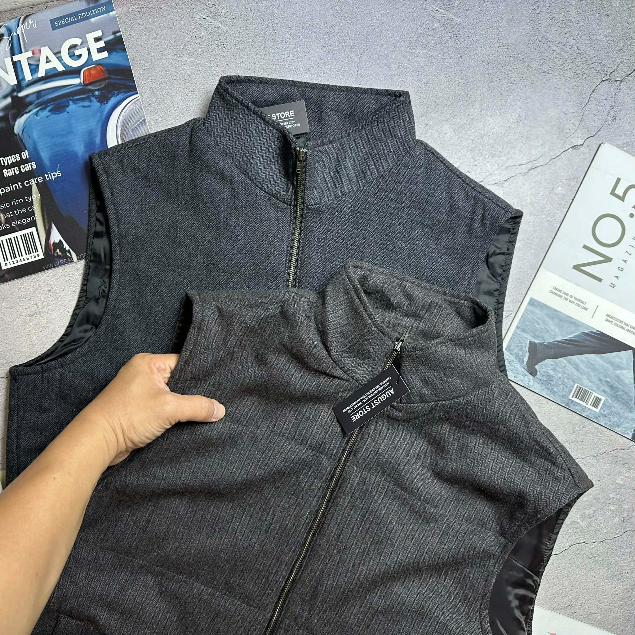 ÁO GILE TB MAES.TRO VẢI DẠ XƯƠNG CÁ 1833