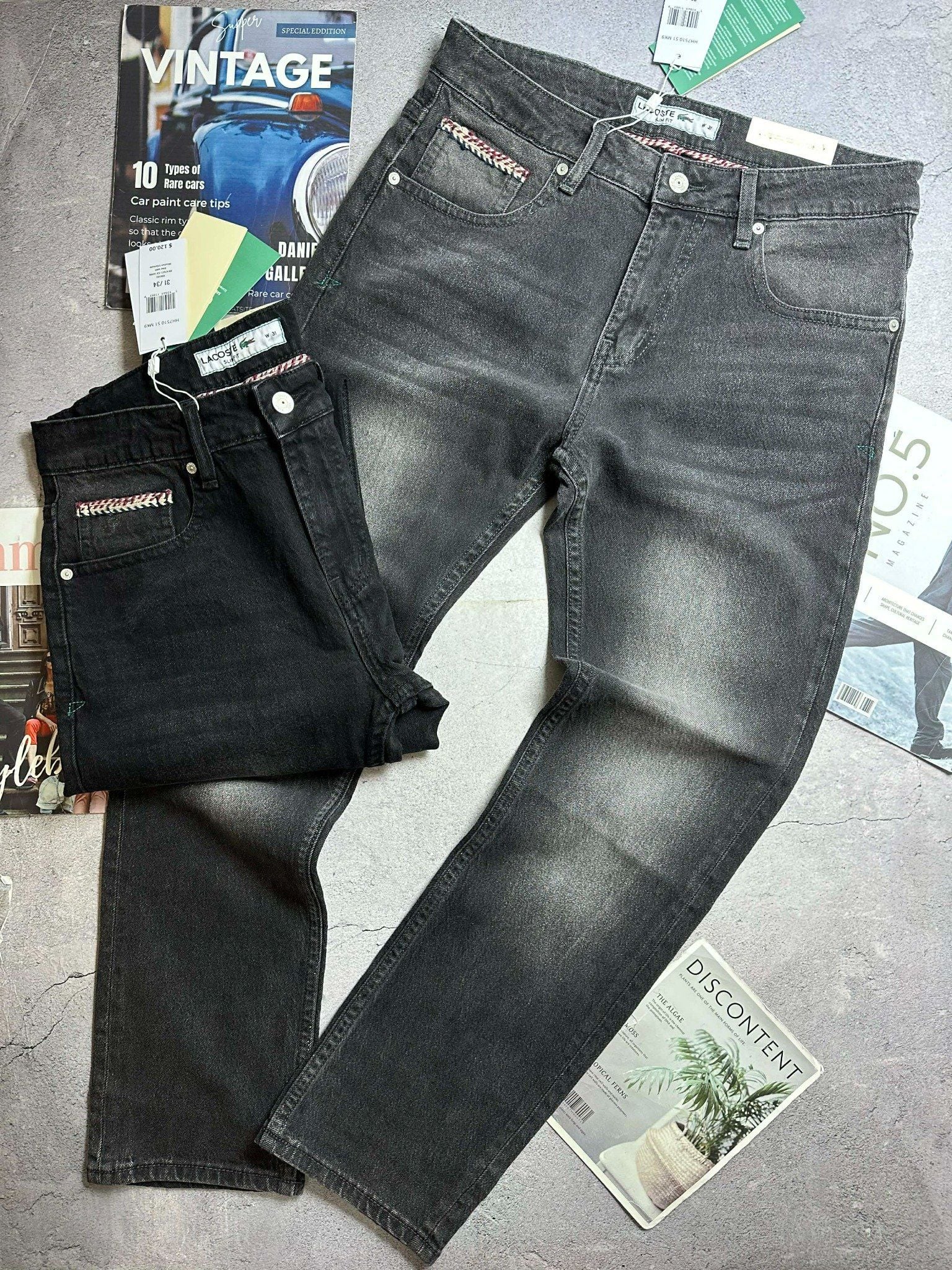 JEAN LA.COSTE SLIMFIT LOGO TÚI SAU 4822