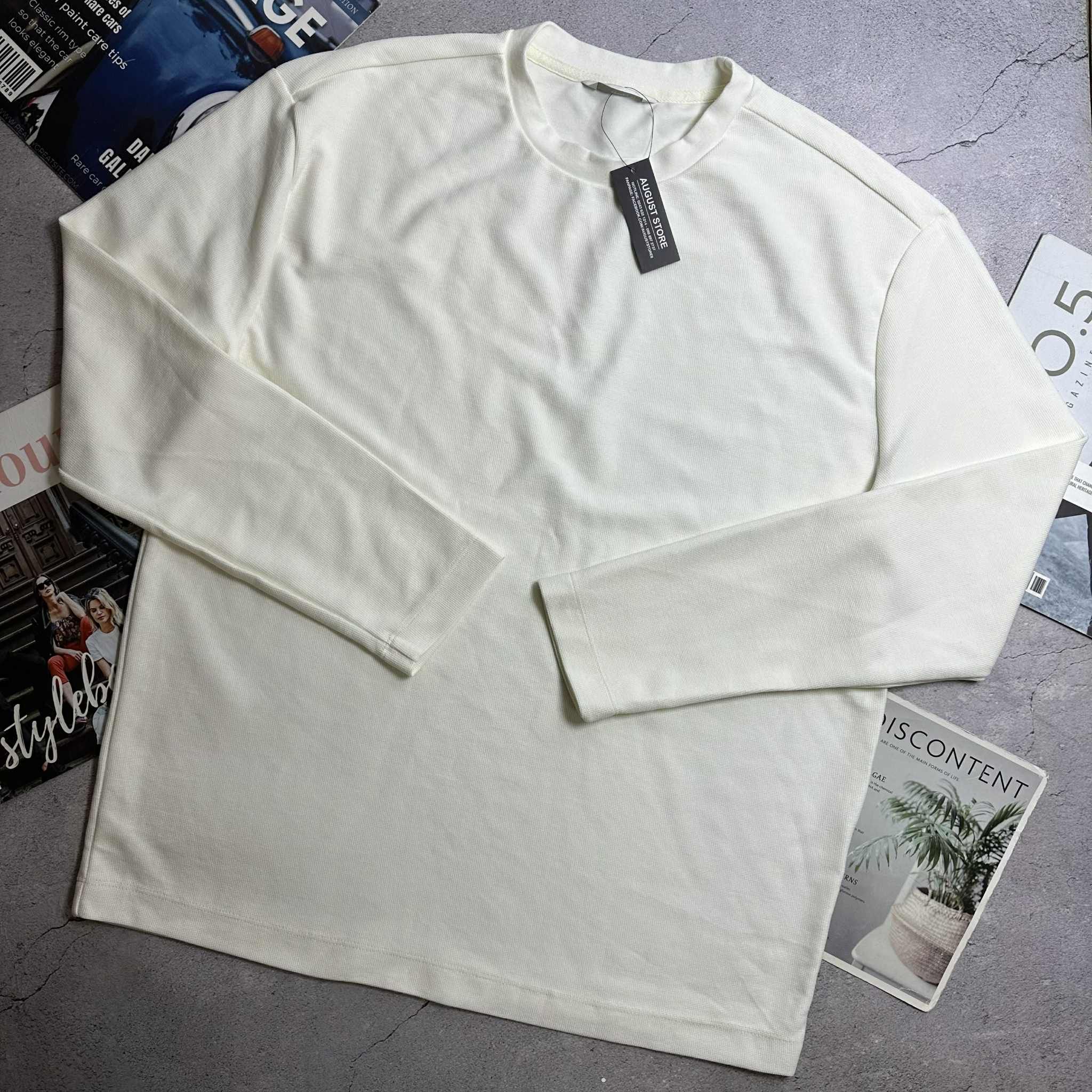 ÁO DT MIND.BRIDGE VẢI DỆT FORM OVERSIZE 6132