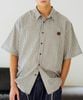 SƠ MI CỘC TAY SLOW.ACID KẺ OVERSIZE 7252