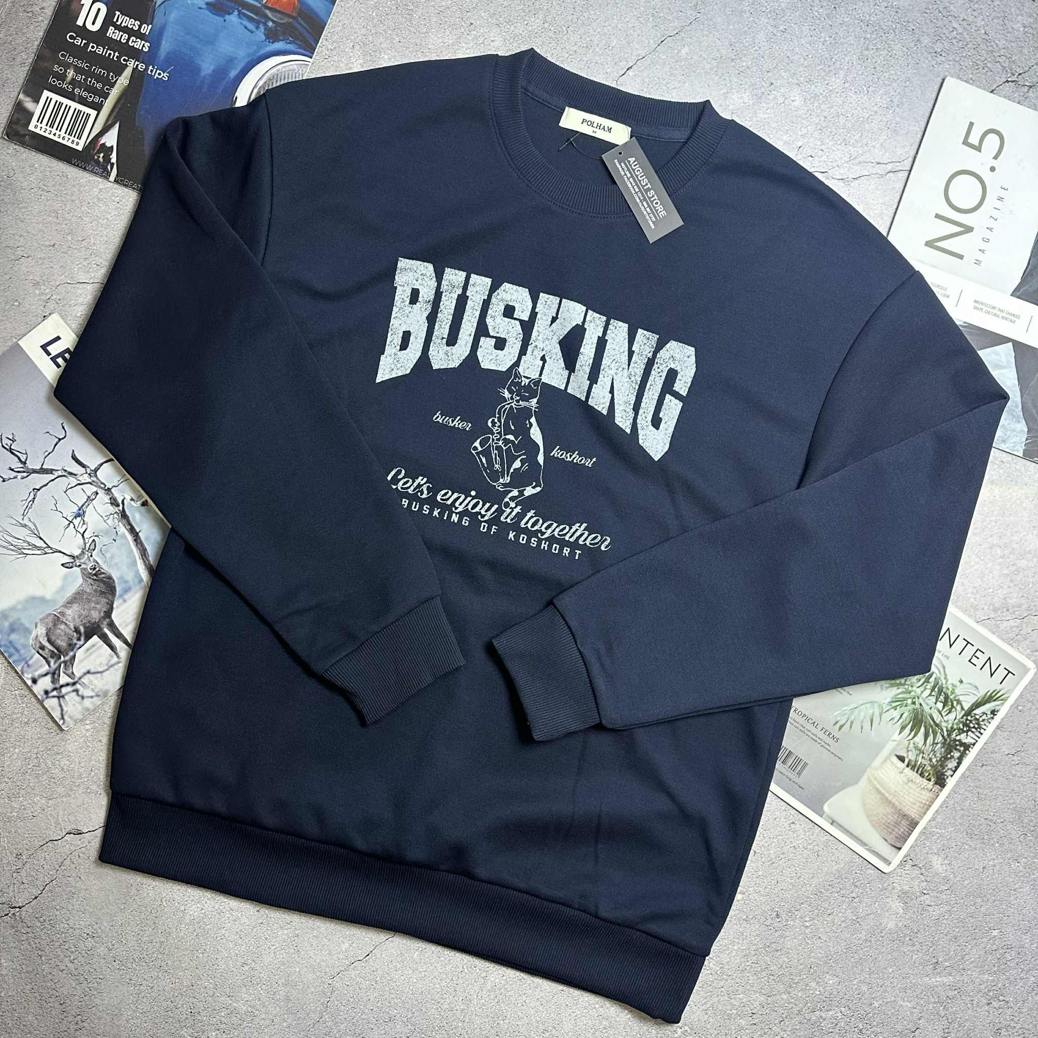 ÁO NỈ POL.HAM BUSKING MẶC ĐÔI NAM NỮ 3107