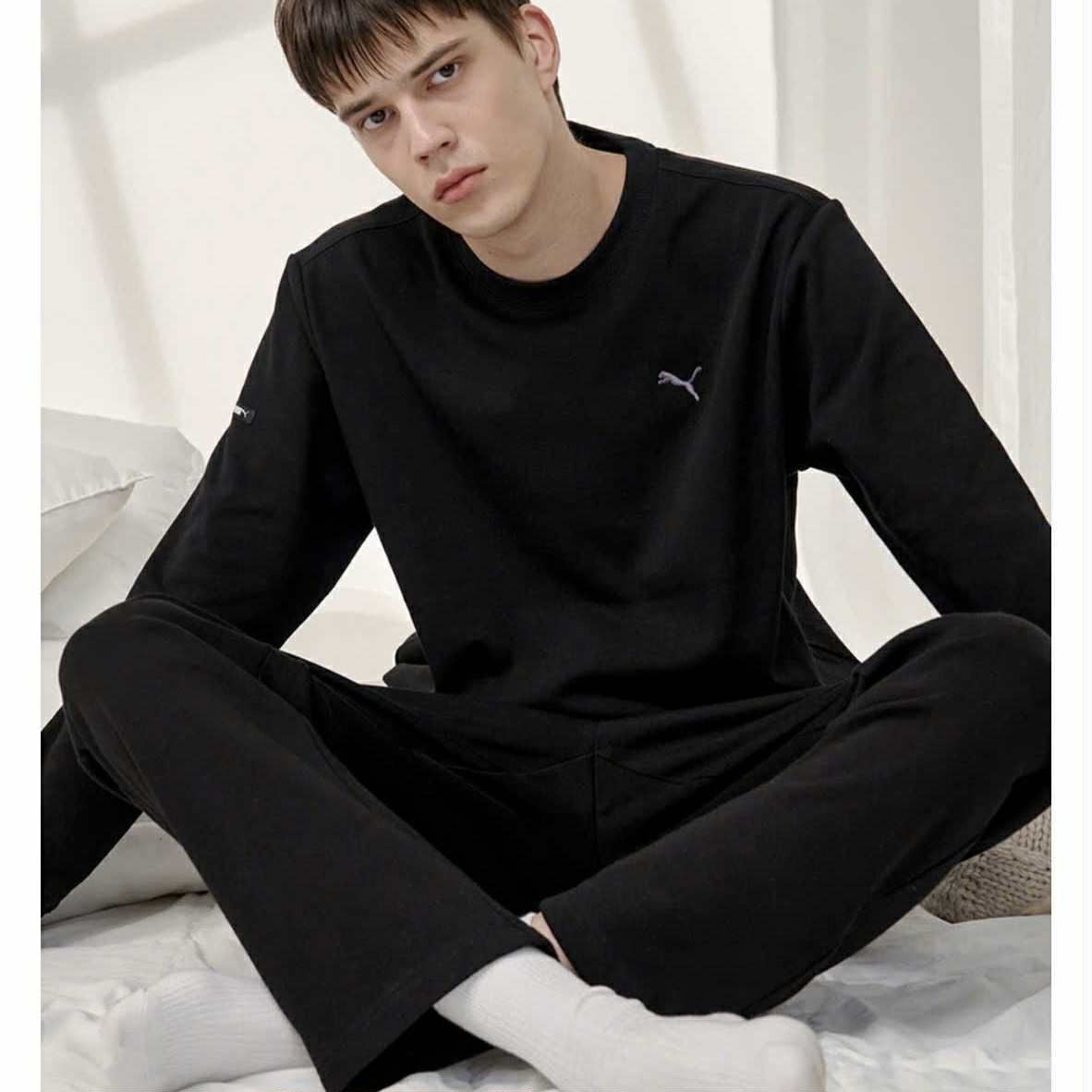 ÁO NỈ LÓT LÔNG PU.MA BASIC MẶC ĐÔI 3396