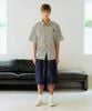SƠ MI CỘC TAY SLOW.ACID KẺ OVERSIZE 7252
