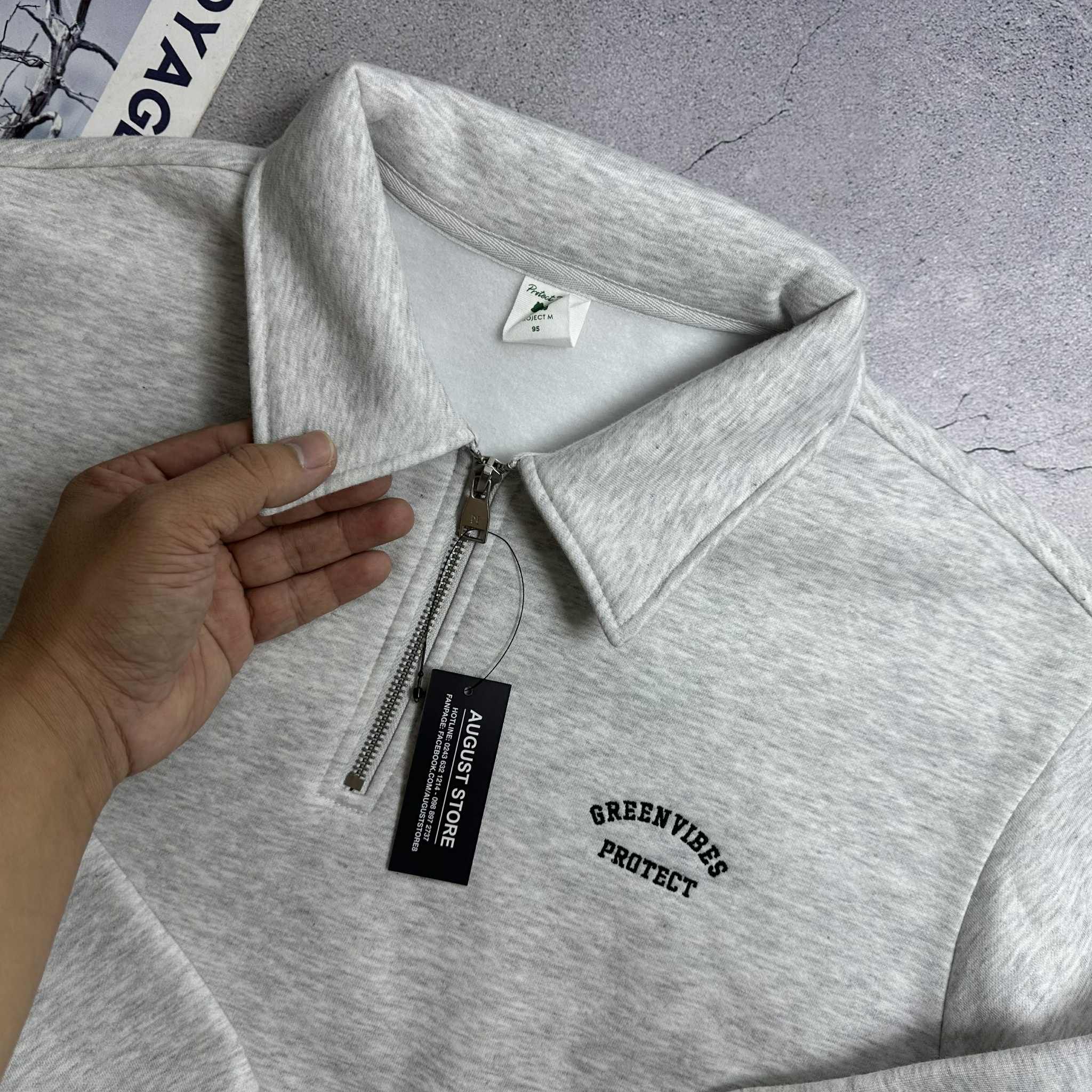 ÁO NỈ CỔ KÉO KHÓA PRO.JECT M 1824