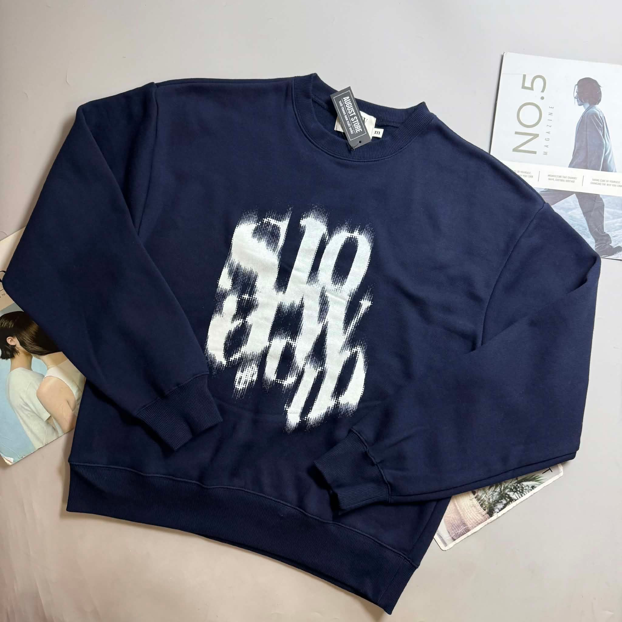 ÁO NỈ SLOW.ACID BLURRY LOGO MẶC ĐÔI 7841