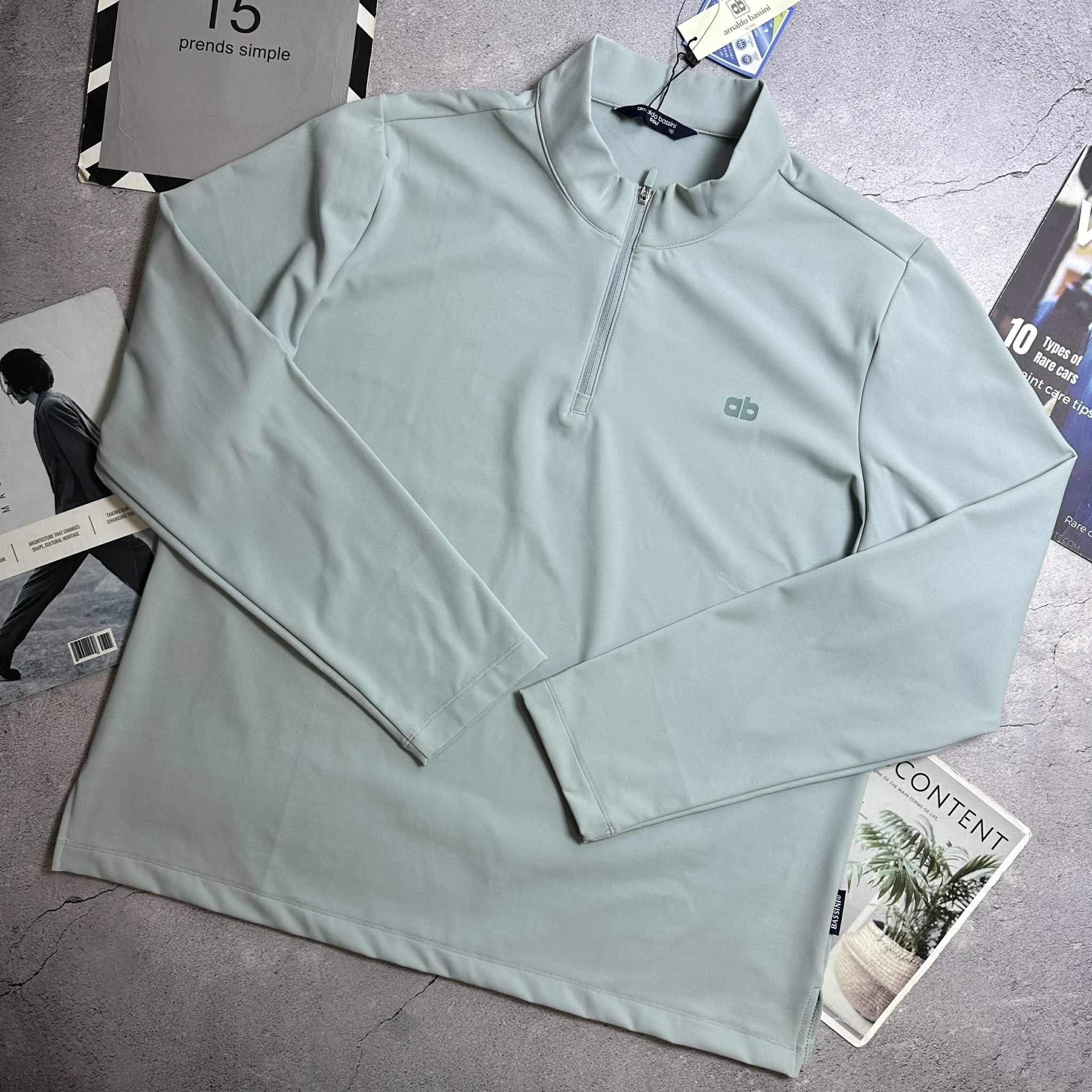 ÁO NỈ CỔ KÉO KHÓA BAS.SINI GOLF 4330