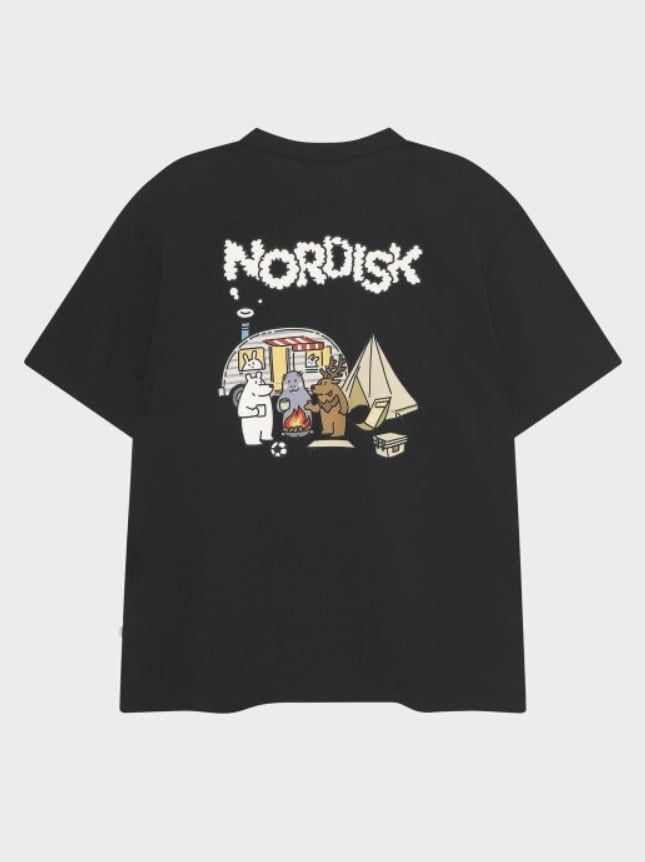 ÁO CT NOR.DISK HÌNH IN SAU LƯNG UNISEX 3014