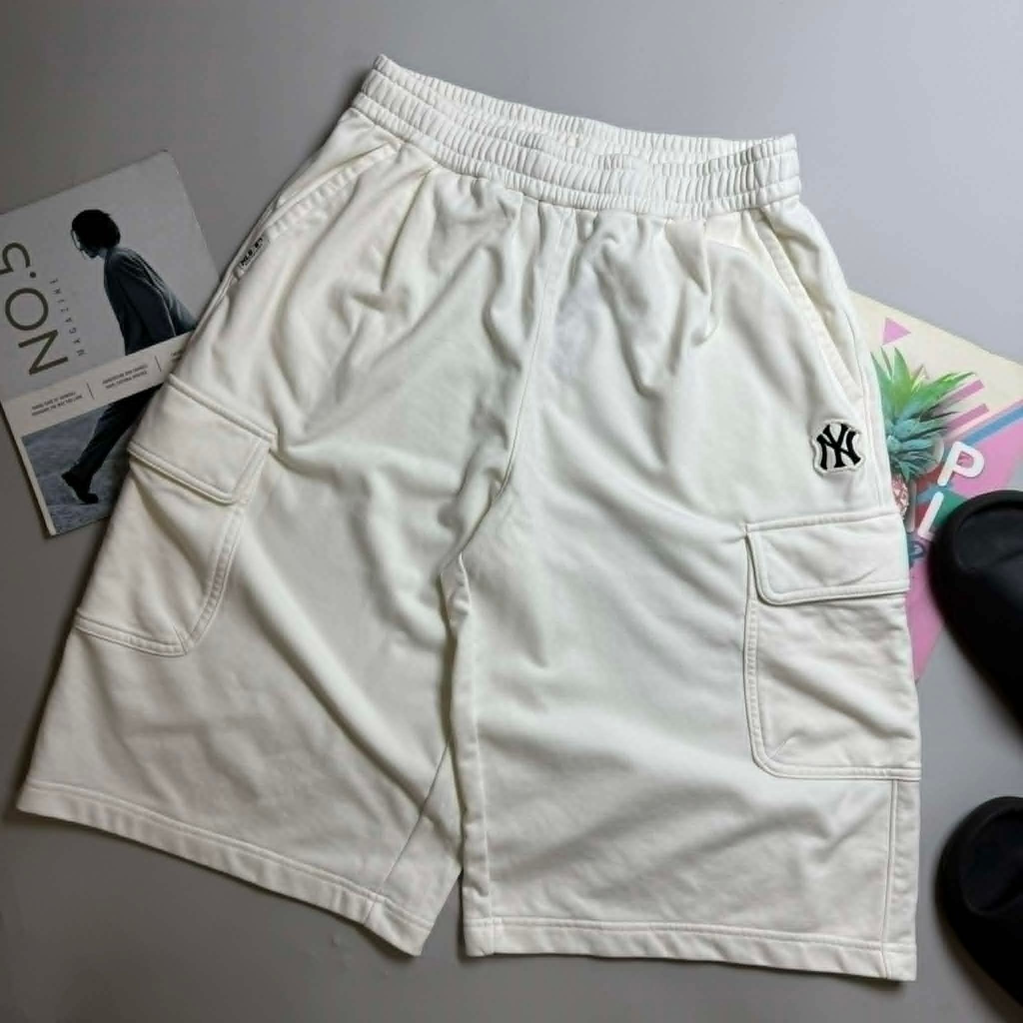 SHORT NỈ M.L.B BASIC SMALL LOGO CARGO 5460