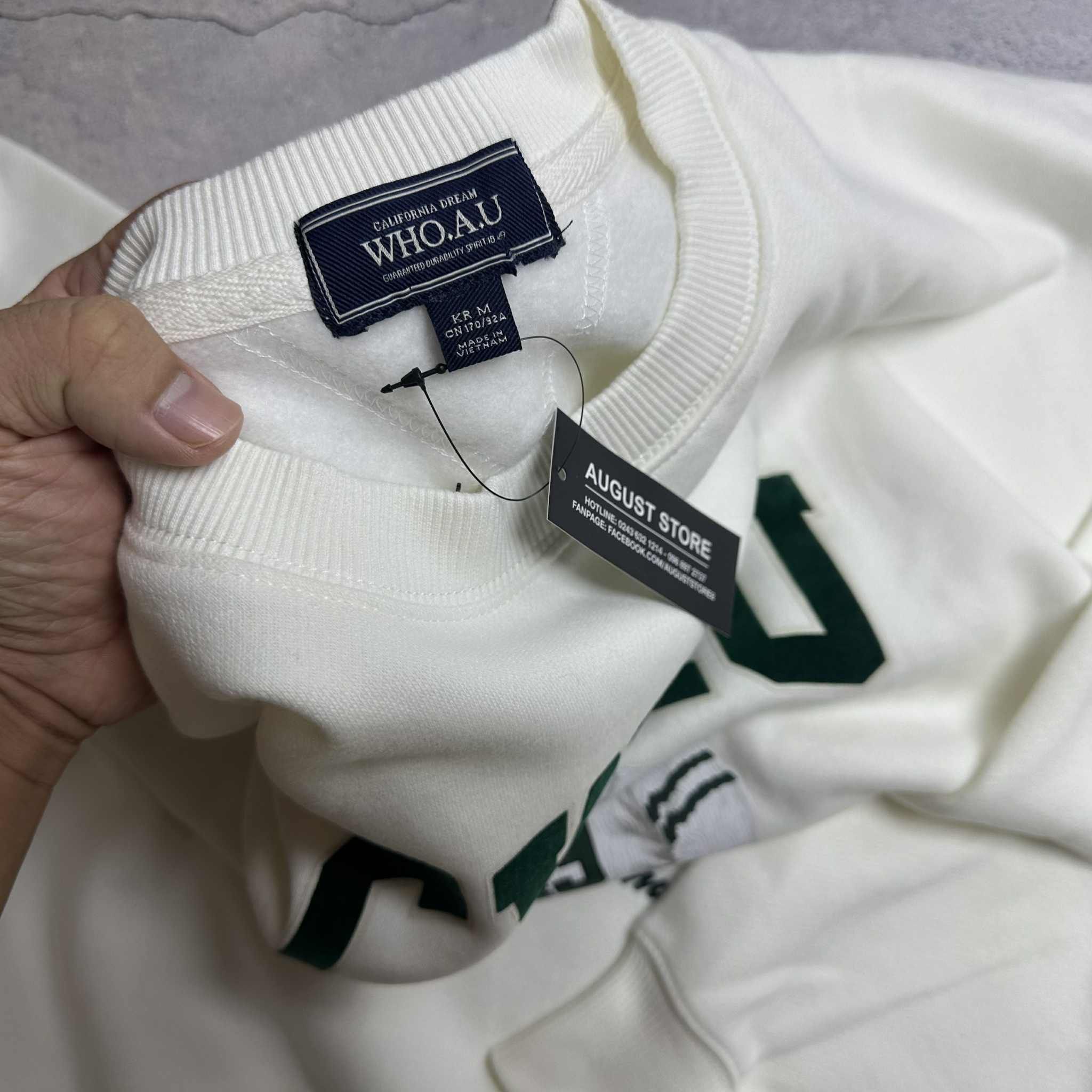 ÁO NỈ WHO.AU HÌNH GẤU STEVE UNISEX MẶC ĐÔI 7120