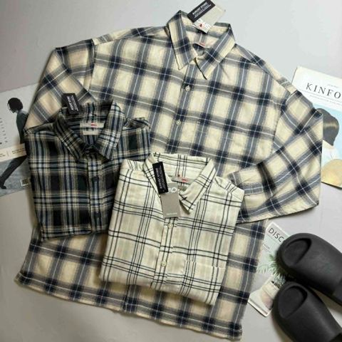 SƠ MI DT SP.AO KẺ CARO TÚI NGỰC OVERSIZE 3912