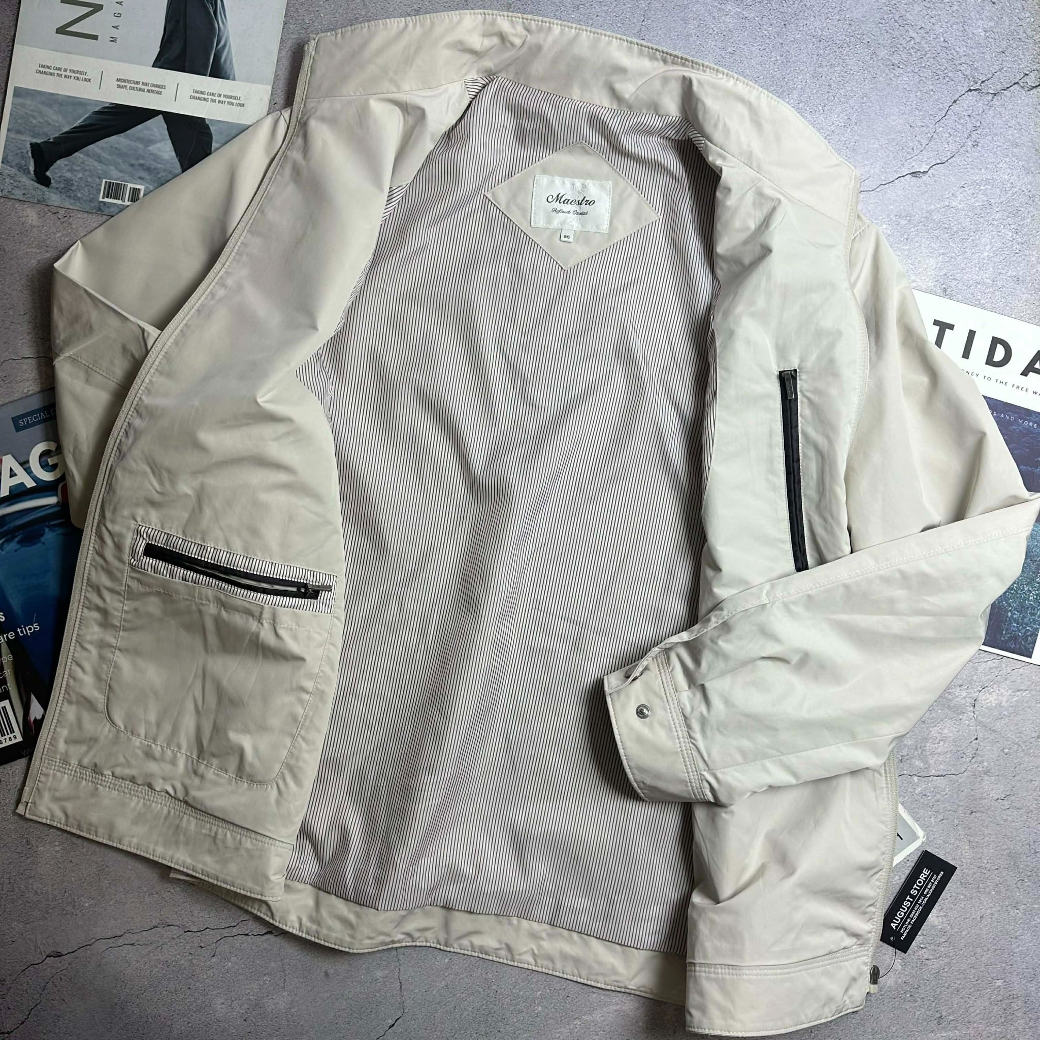 AK GIÓ VIỀN CỔ & TÚI MAES.TRO 1827