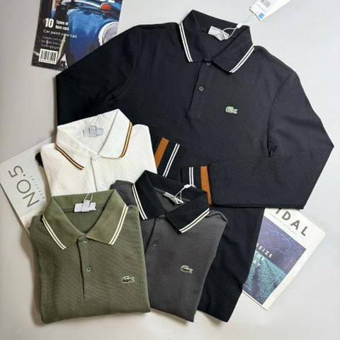 POLO DT LA.COSTE VIỀN KẺ CỔ & TAY SLIMFIT 6730