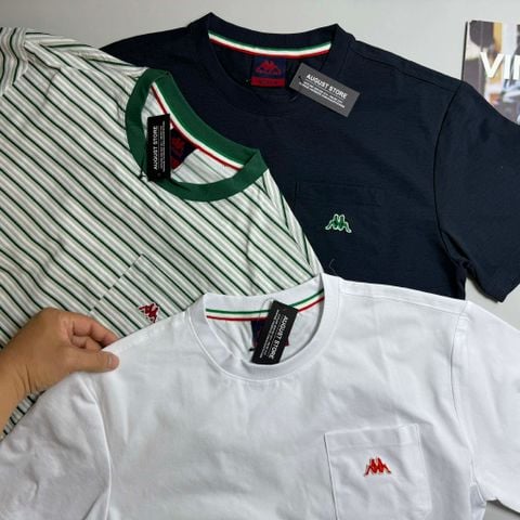 ÁO CỔ TRÒN KAP.PA TÚI NGỰC UNISEX 7636