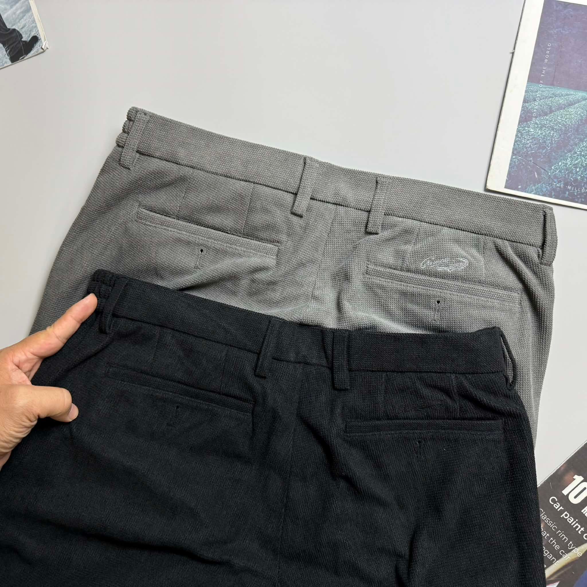 QUẦN NHUNG CẠP CHUN CRO.CODILE LOGO THÊU 4508