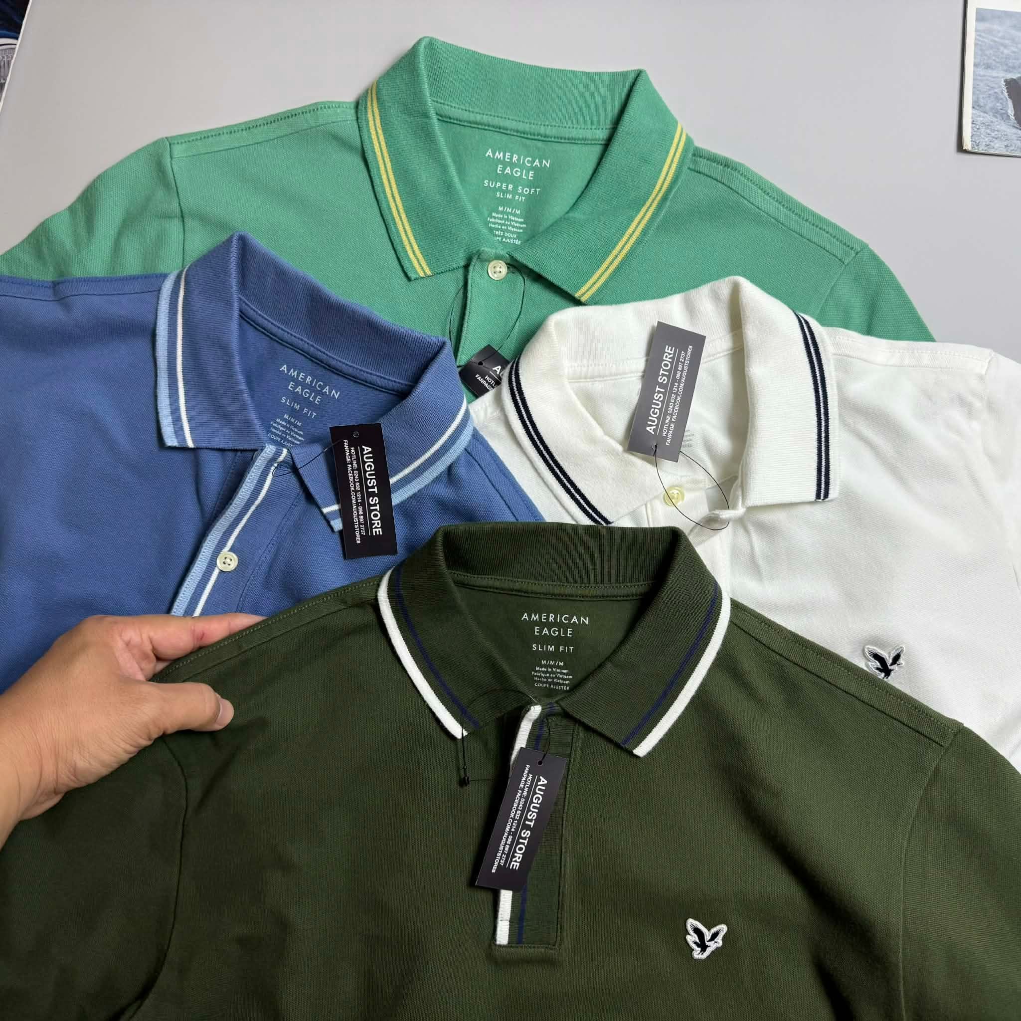 POLO AE LOGO NGỰC DÁNG SLIM FIT 7725