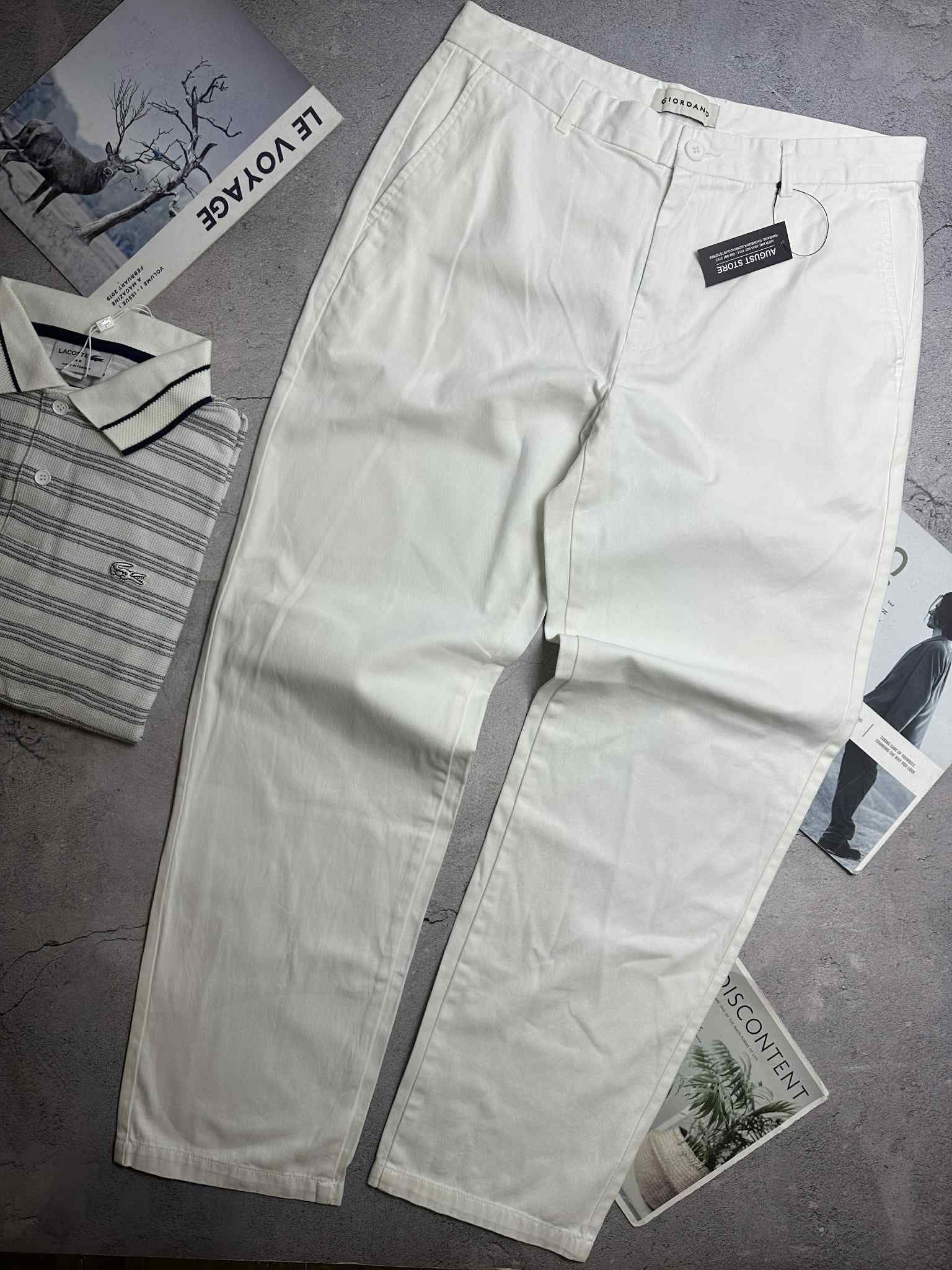 CHINO KAKI GIOR.DANO COTTON TWILL TAPERED FIT 4960