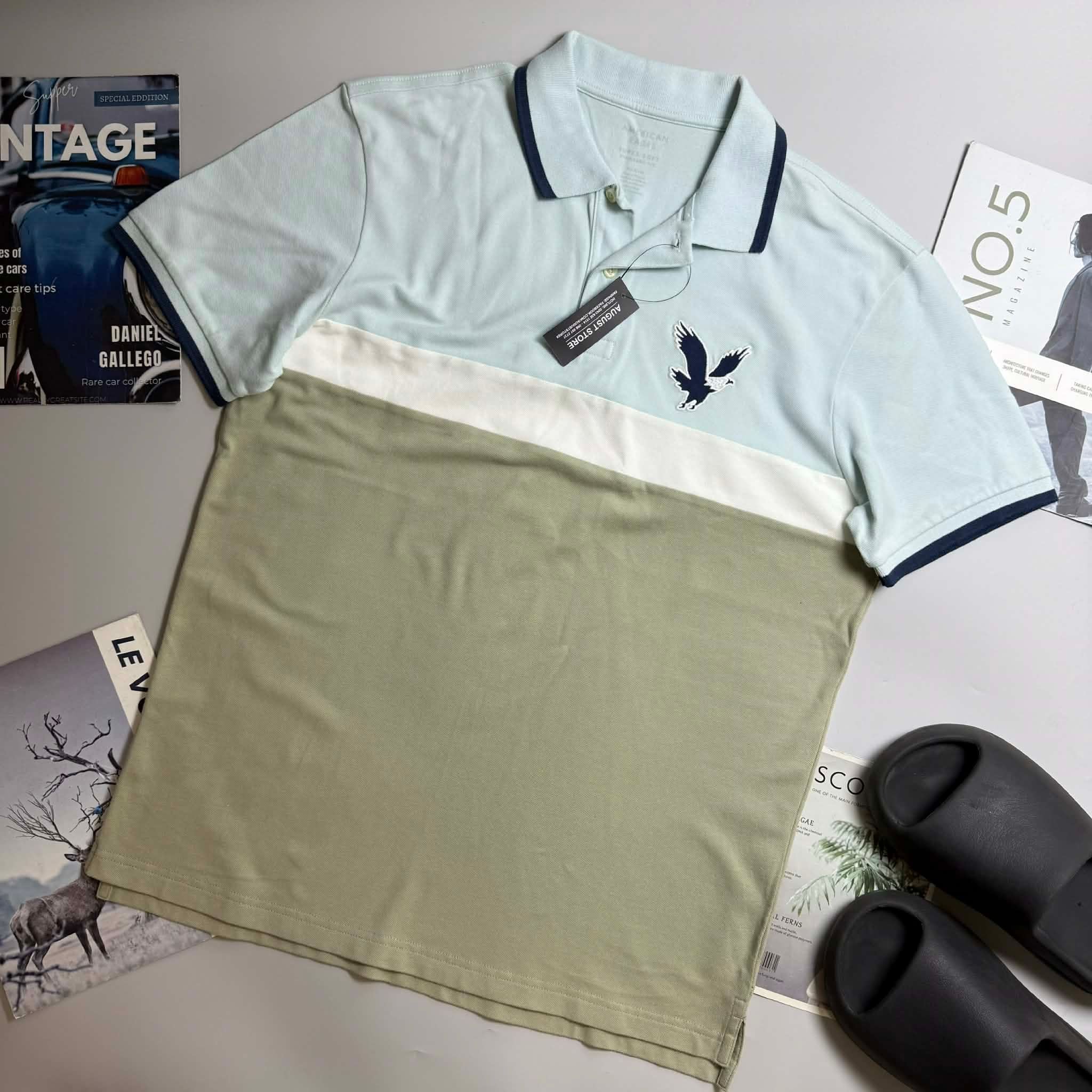 POLO AE LOGO NGỰC DÁNG STANDARD FIT 7723