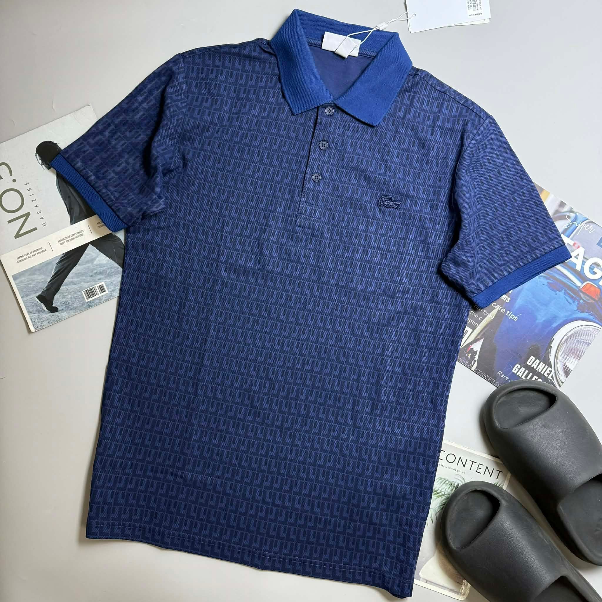 POLO LA.COSTE HỌA TIẾT LOGO NGỰC SLIM 7634