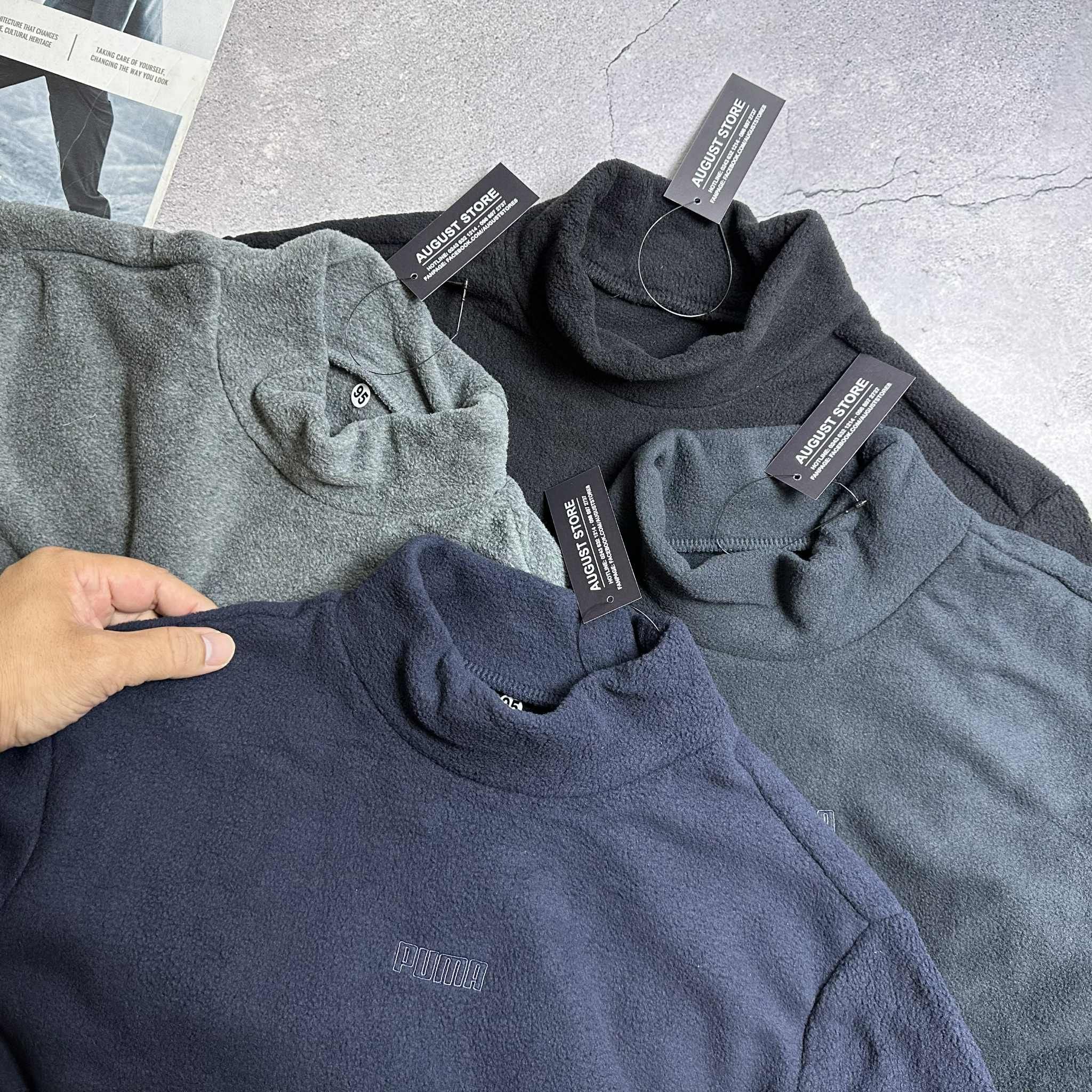 ÁO NỈ BÔNG PU.MA CỔ 3 PHÂN GIỮ ẤM 7324