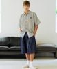 SƠ MI CỘC TAY SLOW.ACID KẺ OVERSIZE 7252