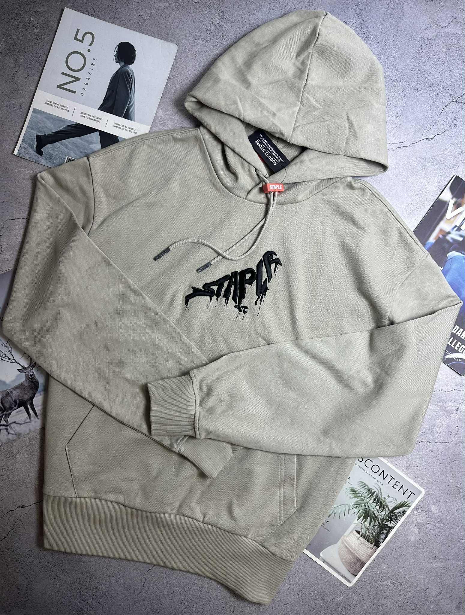 HOODIE NỈ MŨ STAP.LE EMB PIGEON 6951