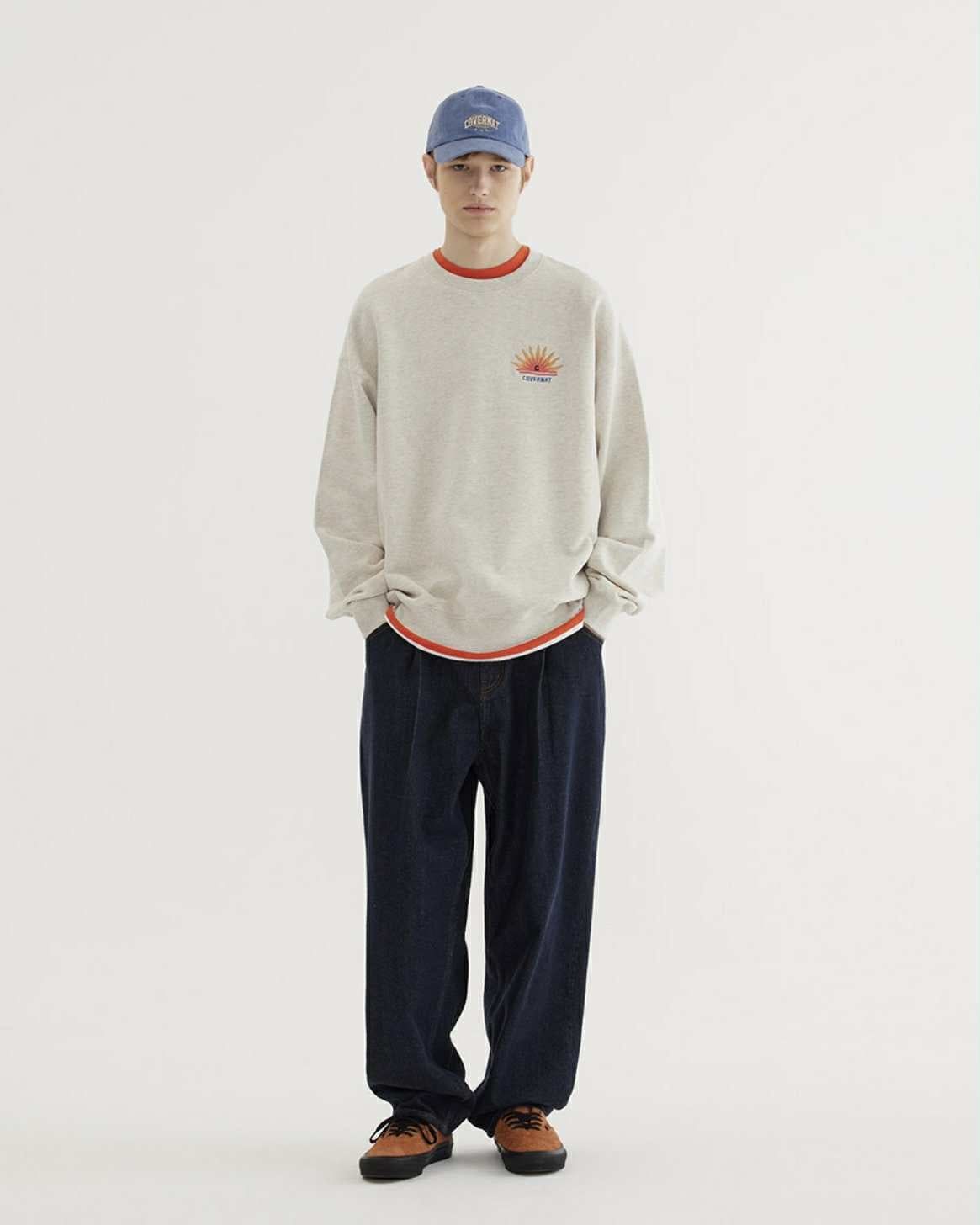 ÁO NỈ COVER.NAT THÊU HÌNH SUNSET GRAPHIC 6613