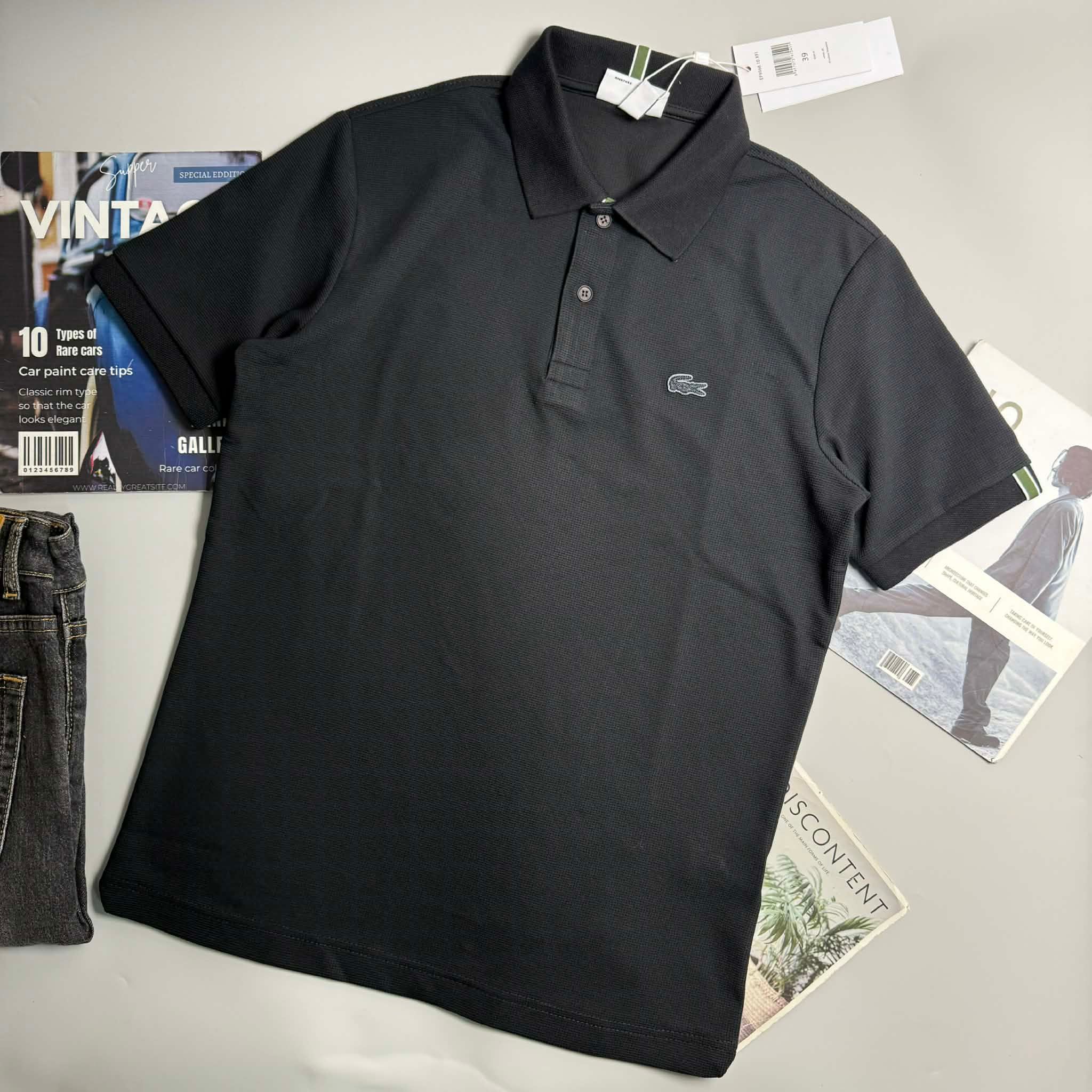 POLO LA.COSTE VẠCH KẺ CỔ & TAY SLIM 7622