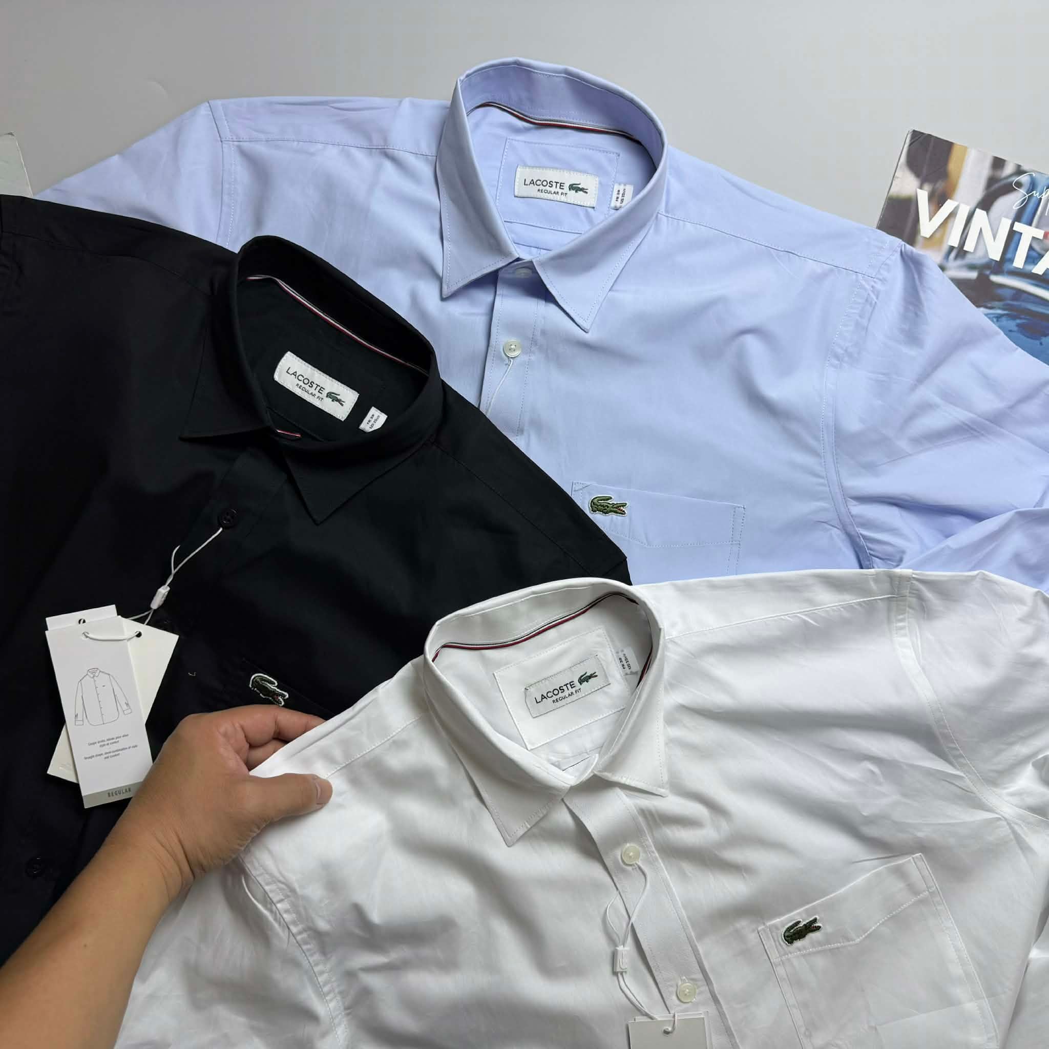 SƠ MI DT LA.COSTE TÚI NGỰC REGULAR FIT 6724