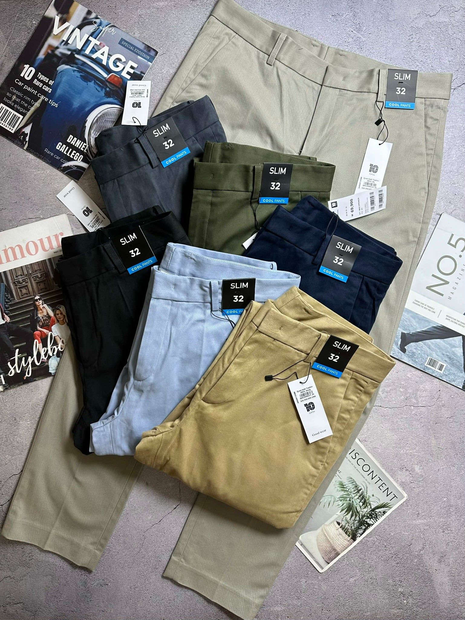 QUẦN CHINO KAKI TOP.TEN SLIMFIT 2903