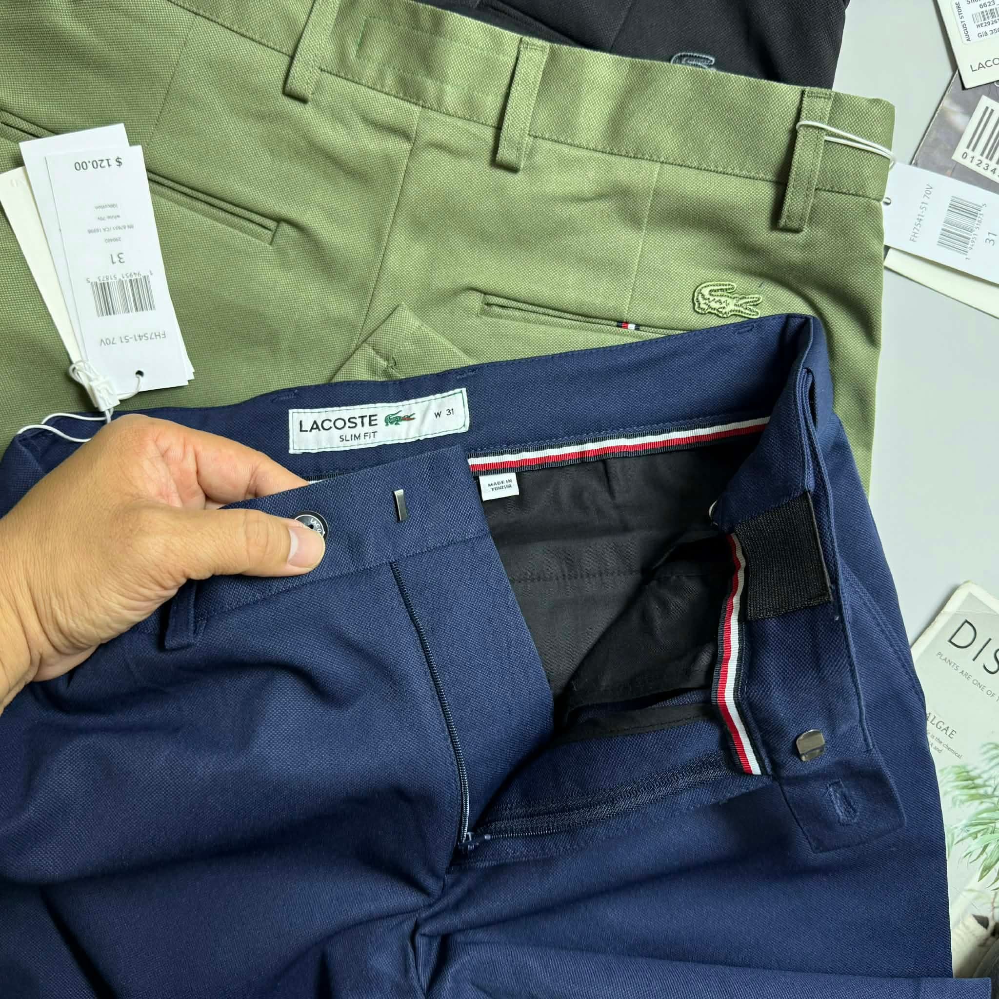 SHORT VẢI LA.COSTE CẠP CHUN LOGO TÚI 6623