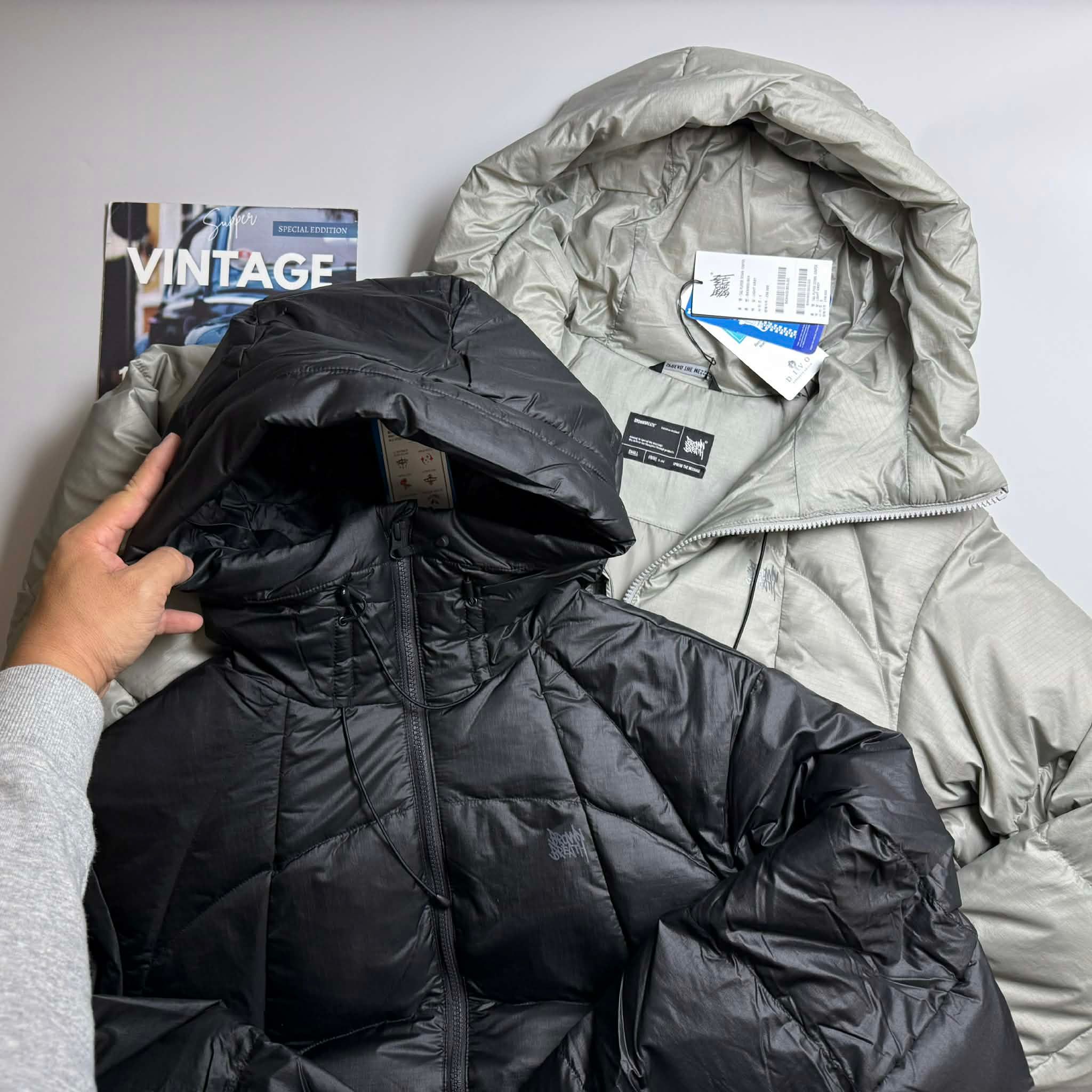 AK LÔNG VŨ BROWN.BREATH UNISEX MẶC ĐÔI 3626