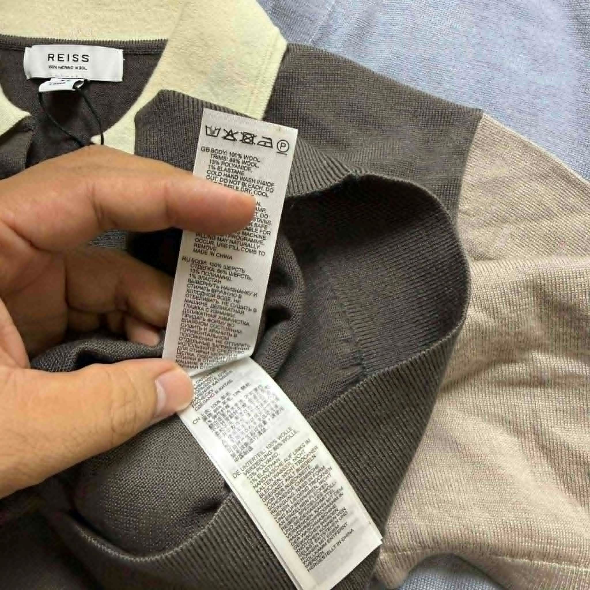 POLO LEN MERINO REI.SS COLOUR BLOCK 4402