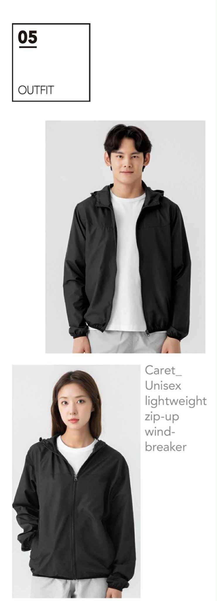 AK GIÓ SIÊU NHẸ CA.RET UNISEX MẶC ĐÔI 6085