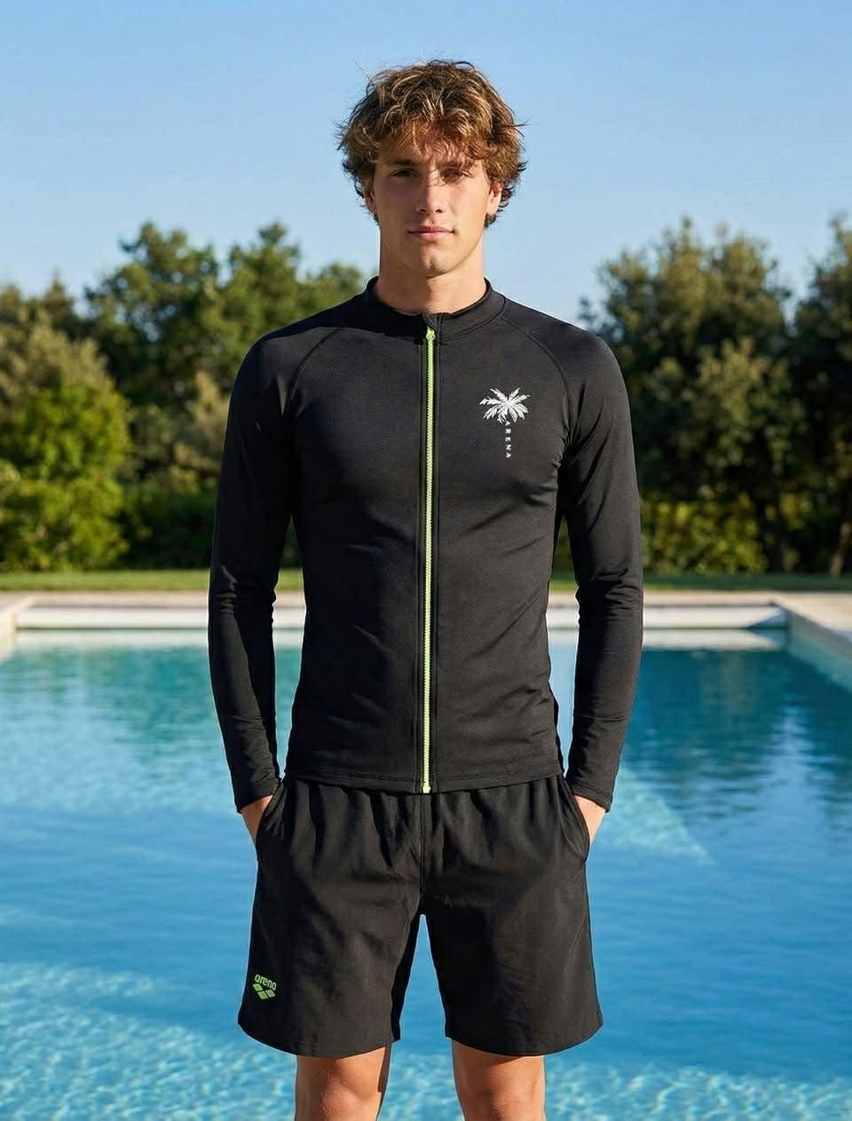BỘ ĐỒ CHỐNG NẮNG ARENA RELAX FIT ZIP UP 5510