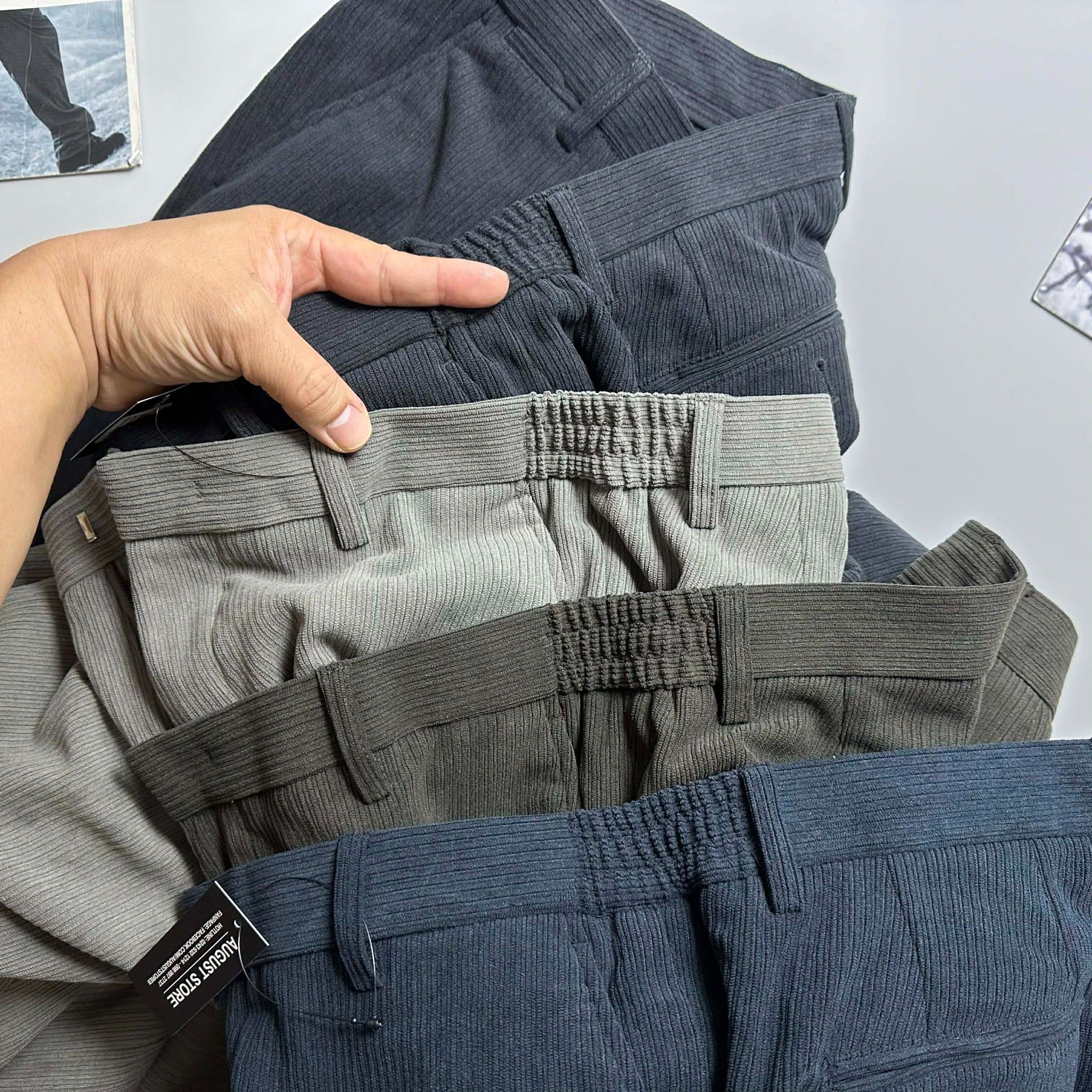 QUẦN NHUNG KẺ TĂM CẠP CHUN CRO.CODILE 4502