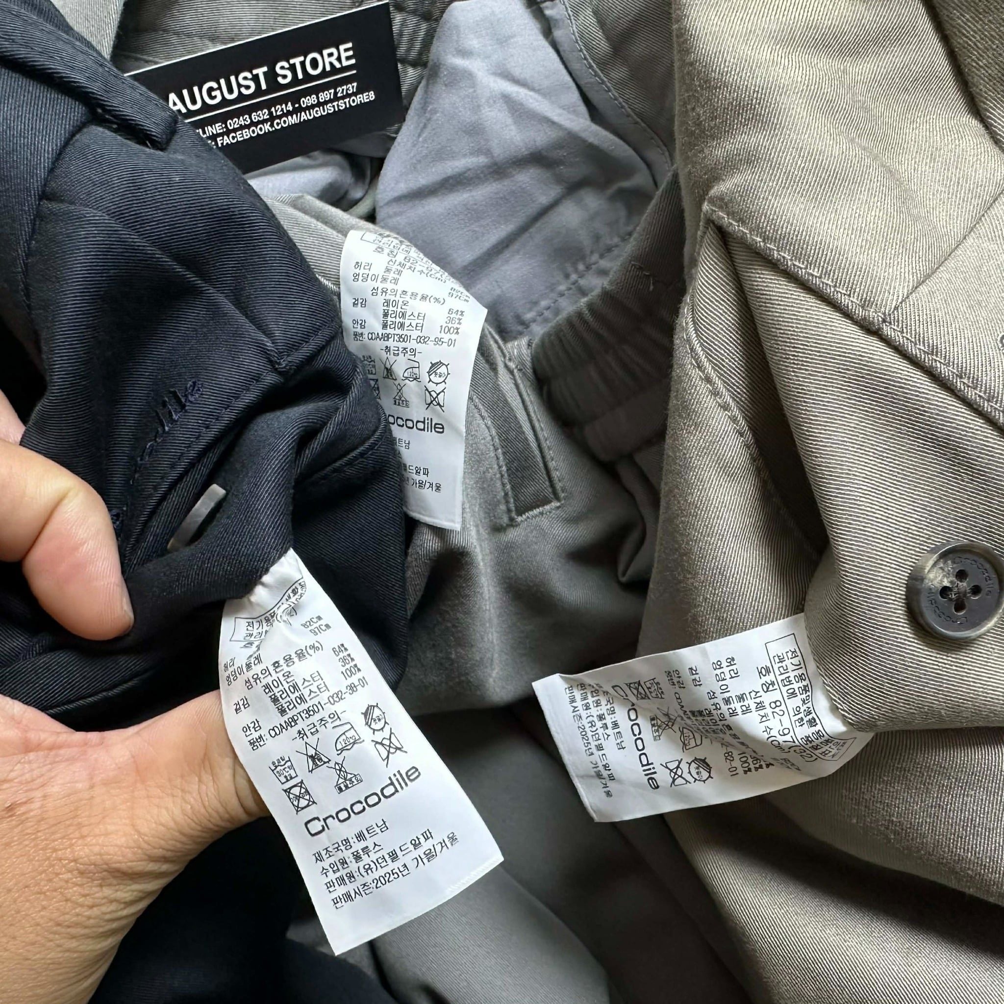 QUẦN CHINO KAKI BASIC CẠP CHUN CRO.CODILE 4504