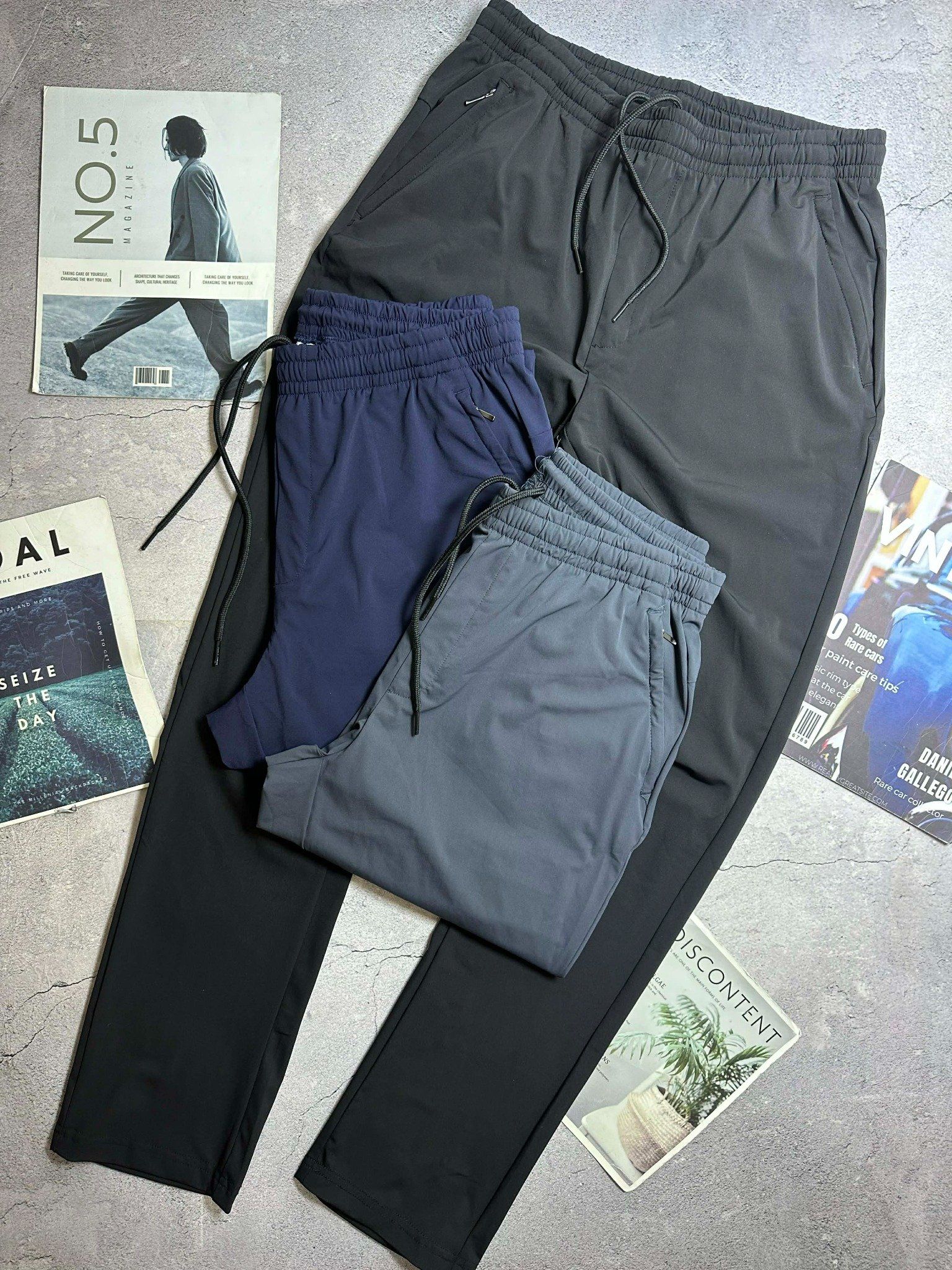 QUẦN VẢI GIÓ CẠP CHUN CENTER POLE ACTIVE 2677