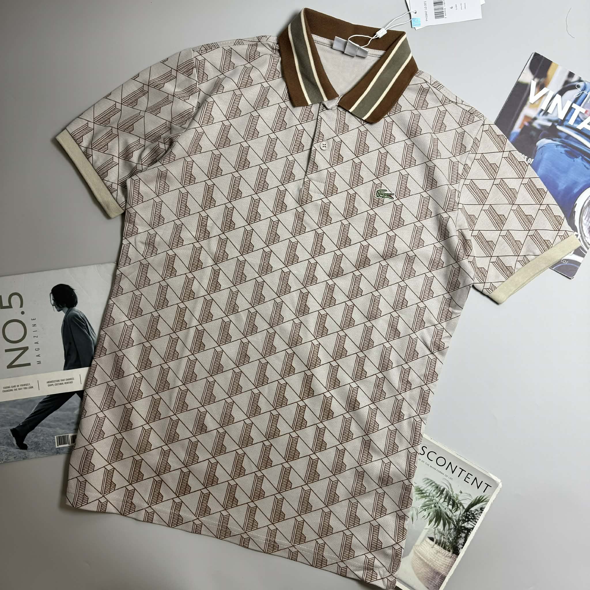 POLO LA.COSTE HỌA TIẾT SLIM 7620