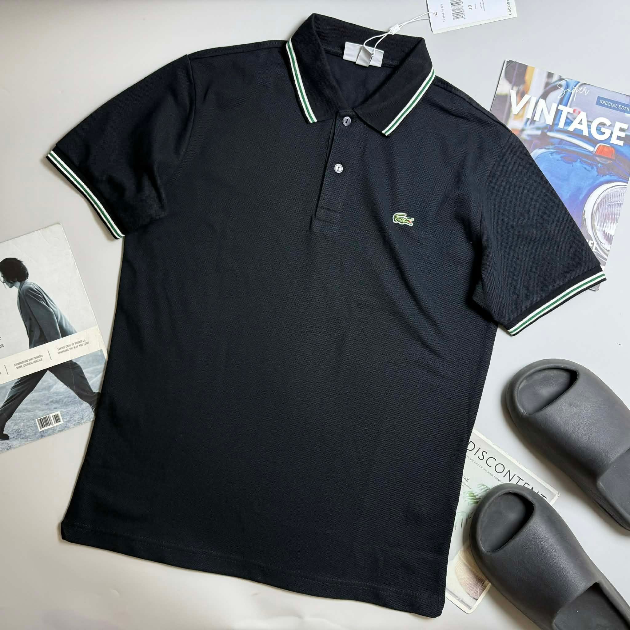 POLO LA.COSTE VIỀN KẺ CỔ & TAY SLIM 7632